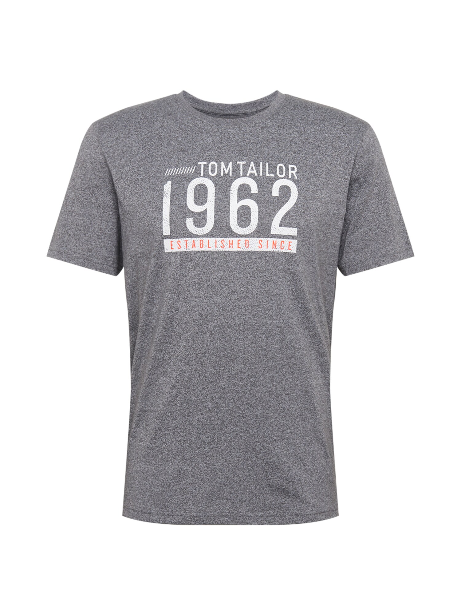 TOM TAILOR Marškinėliai  pilka / balta
