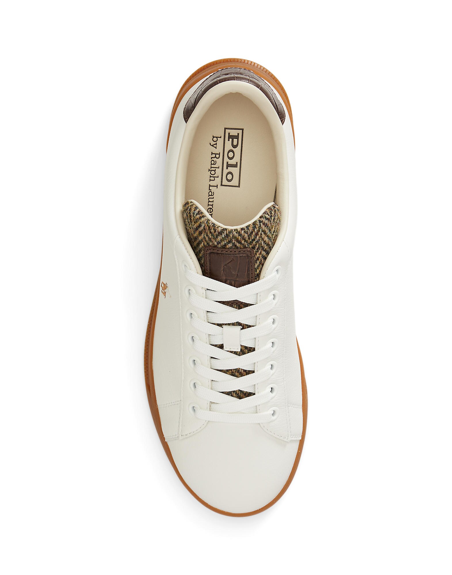 Polo Ralph Lauren Zapatillas deportivas bajas 'HRT CRT III'  chocolate / blanco – imagen 6