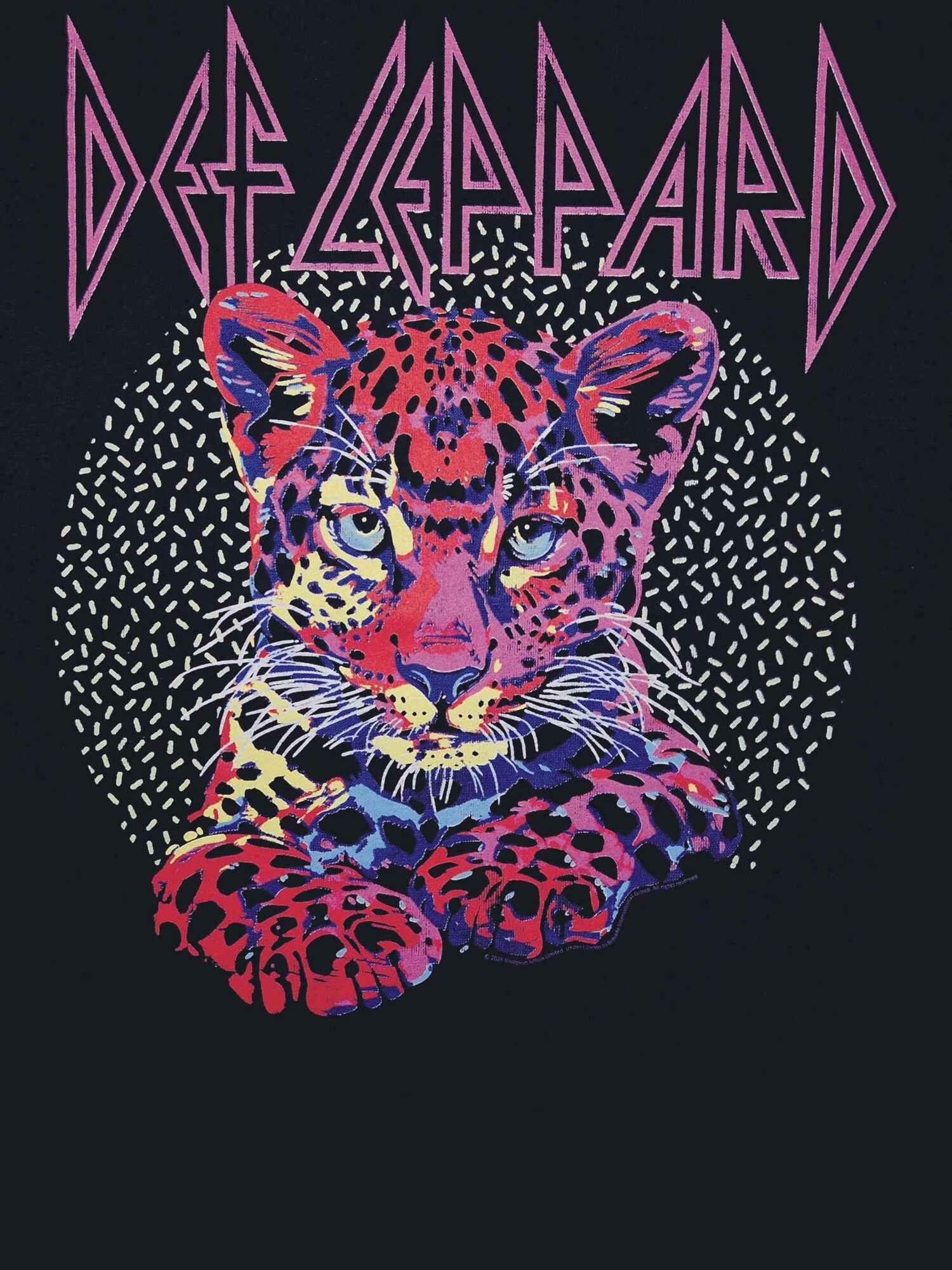 Def Leppard Camiseta 'Def Leppard Neon Kitten T-Shirt'  negro – imagen 3