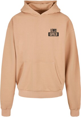 Merchcode Sweatshirt ‘Lewis Capaldi – PP’ Beige / Zwart