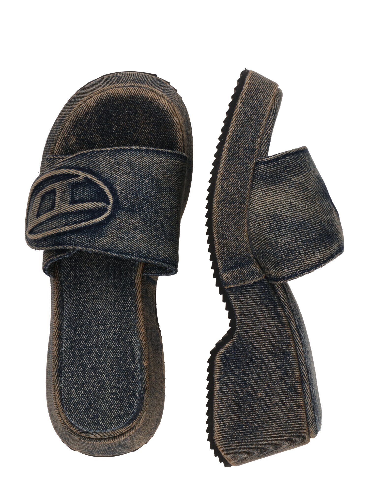 DIESEL Papucs 'OVAL'  kék farmer termék 2. képe