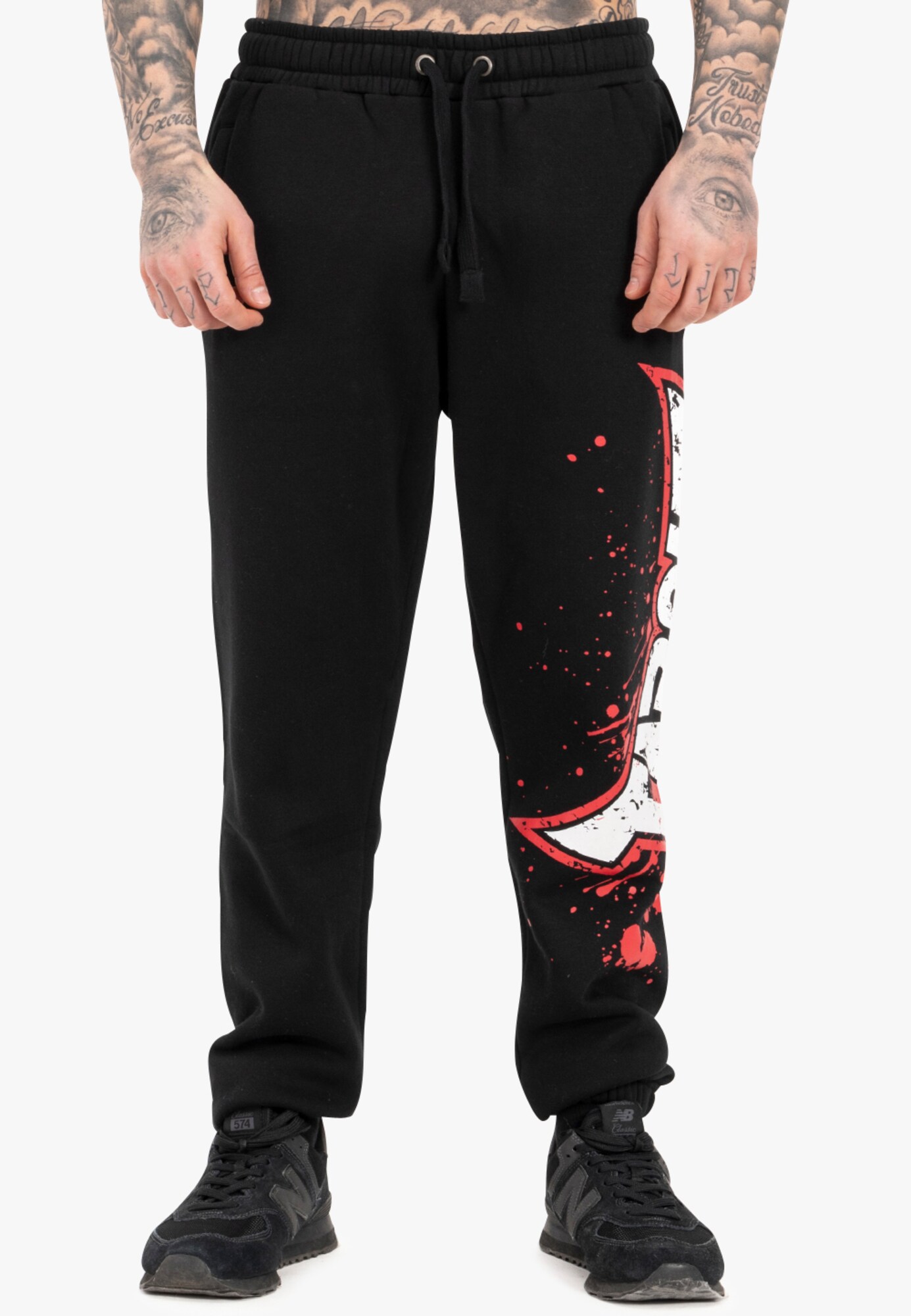 Tapout Sportnadrágok  piros / fekete / fehér termék 2. képe