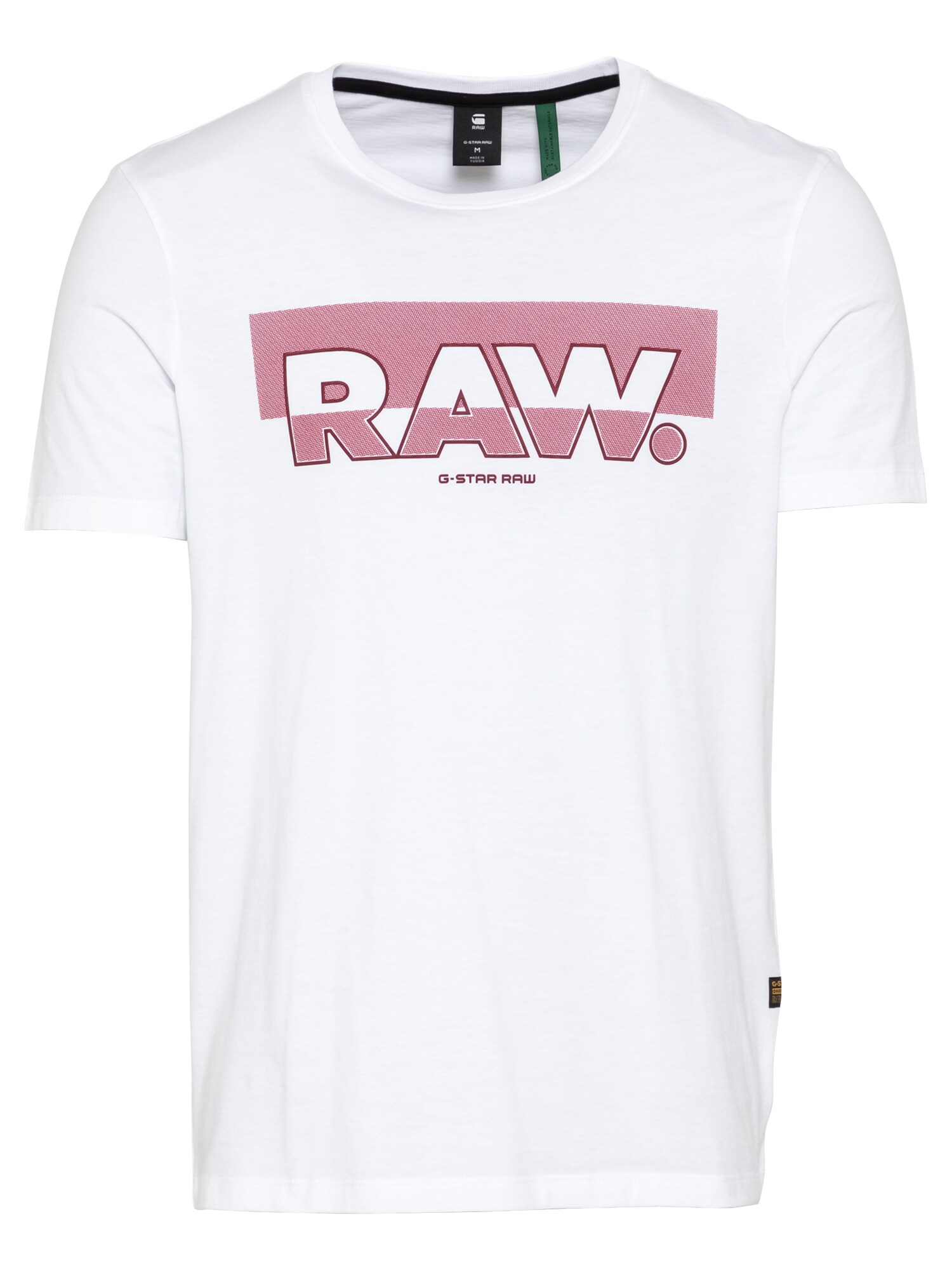 G-Star RAW Marškinėliai  balta / margai raudona
