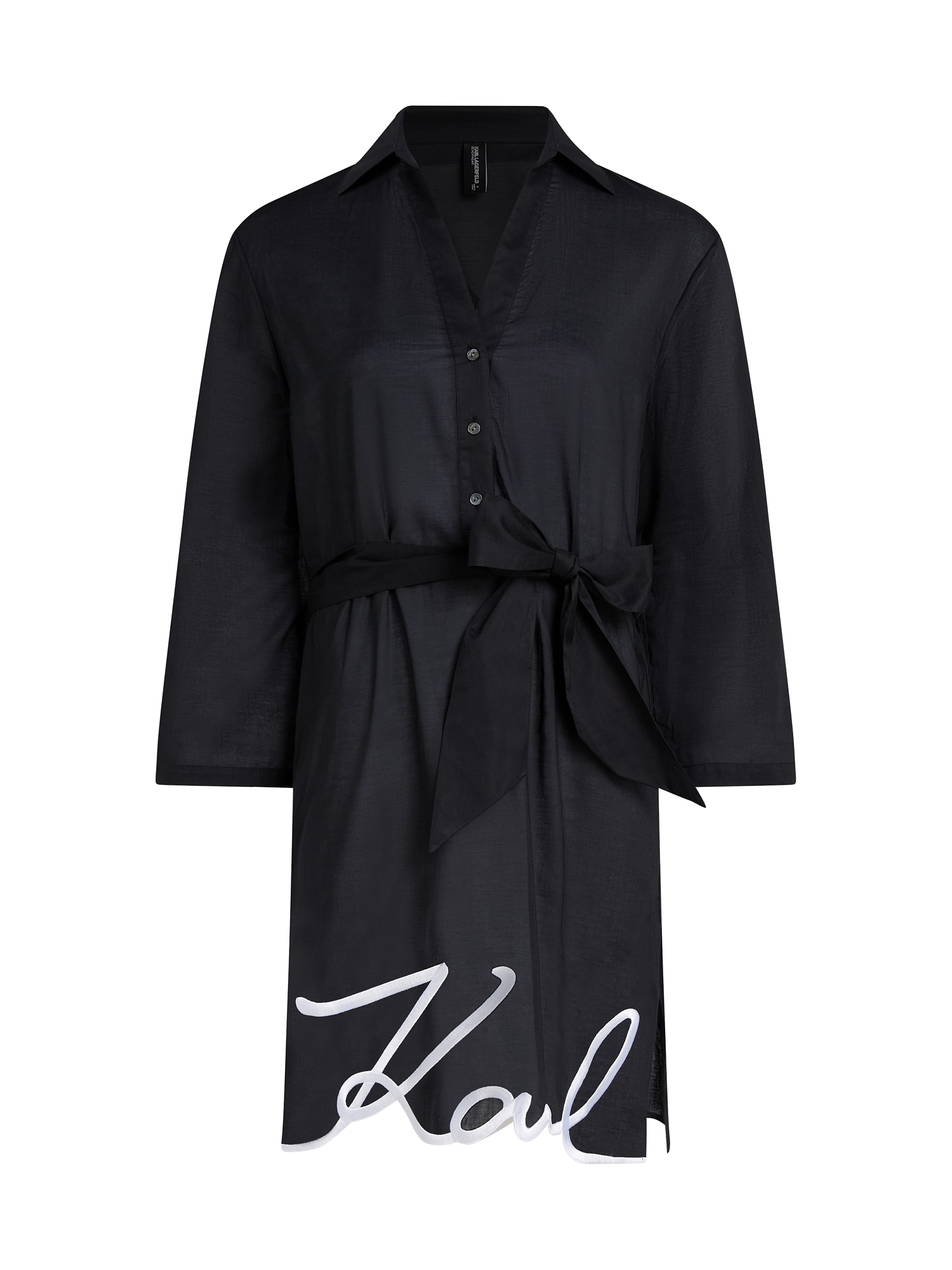 Karl Lagerfeld Rochie  negru / alb