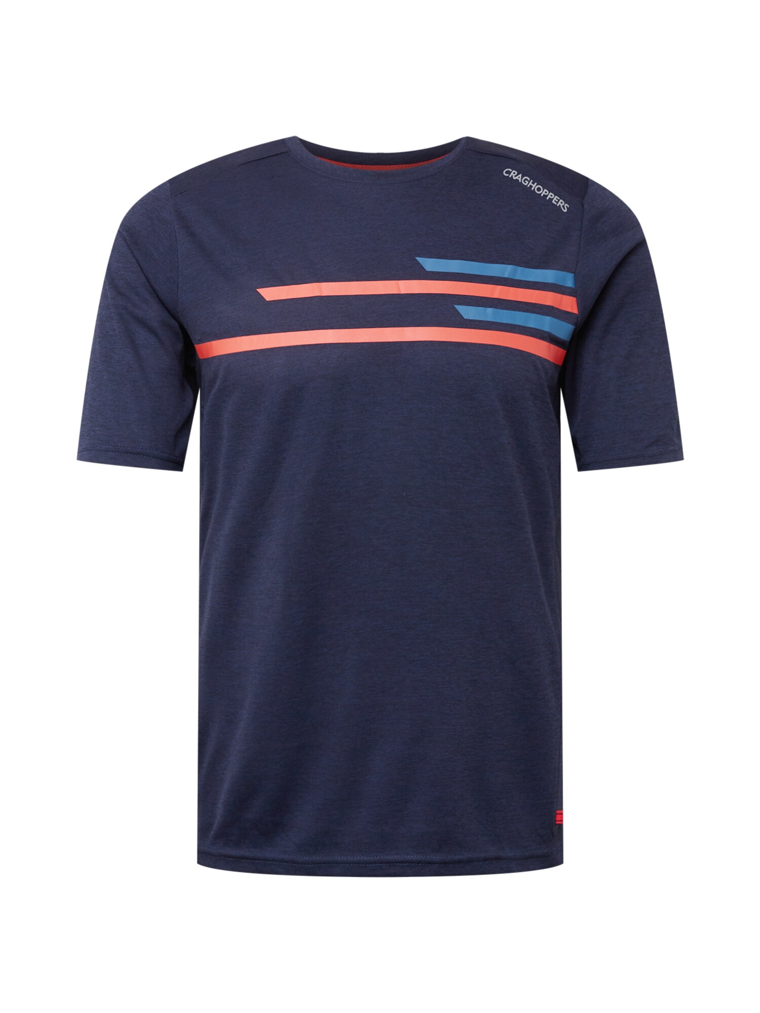 CRAGHOPPERS Sportiniai marškinėliai 'NosiLife' tamsiai mėlyna / mėlyna / oranžinė