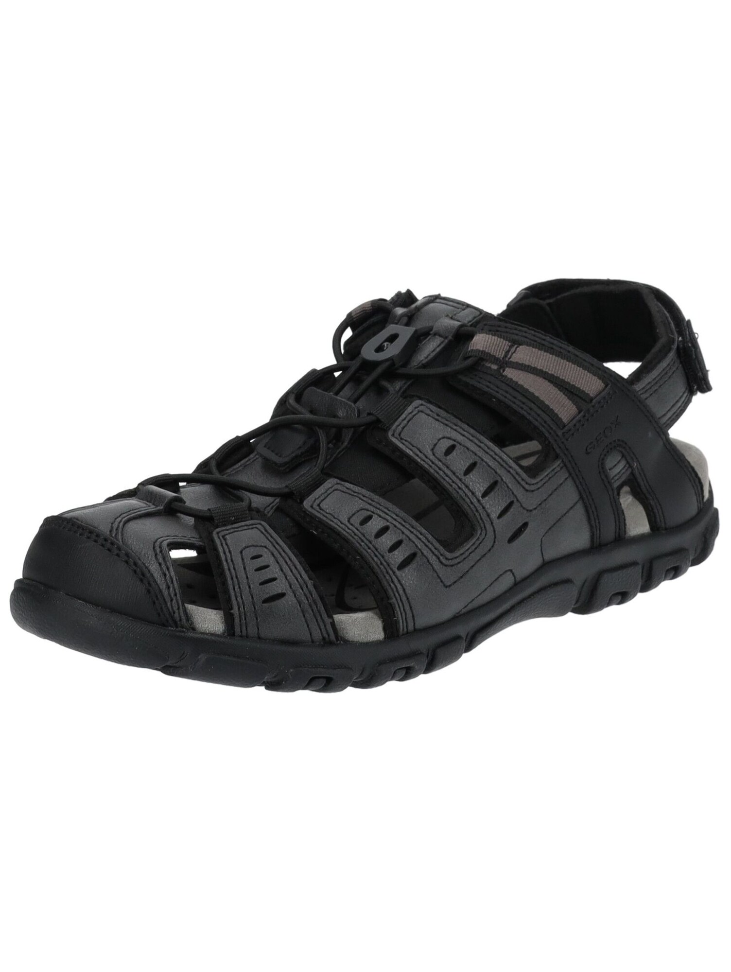 GEOX Sandalias gris / negro