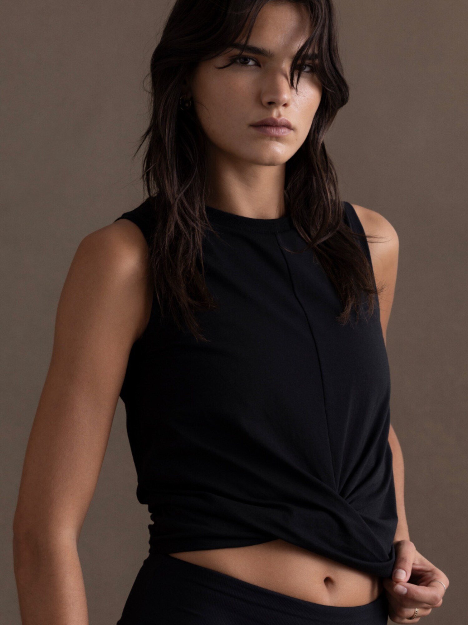 Hey Honey Top 'Cropped'  negro