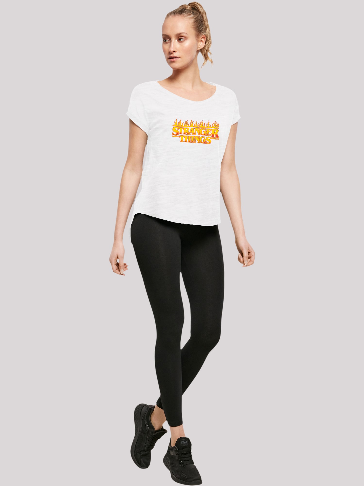 Thumbnail - F4NT4STIC T-Shirt Stranger Things Fire Logo Women Netflix TV Series