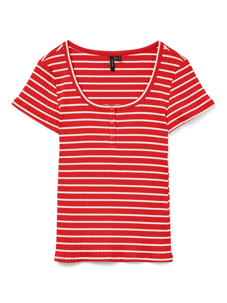 VERO MODA T-Shirt Damen Größe M rot / weiß