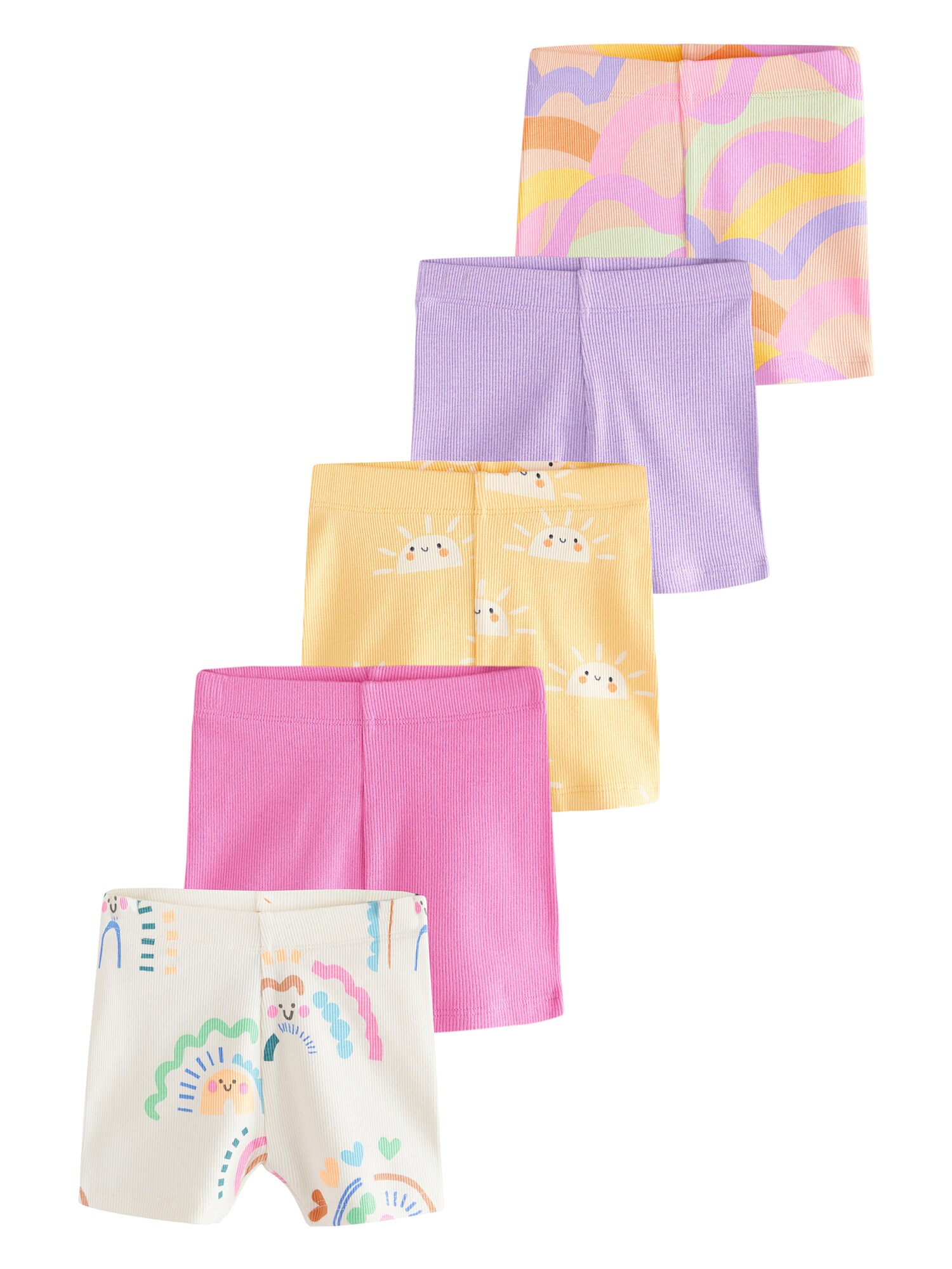 Next Leggings  galben auriu / mov liliachiu / roz eozină / alb