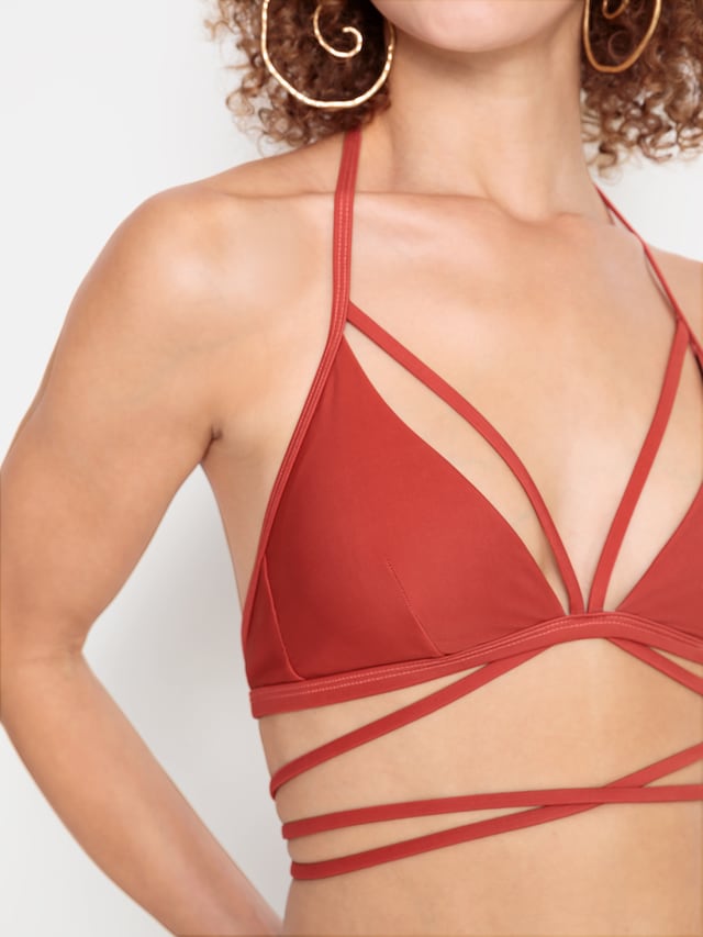 LSCN by LASCANA, Bikini felső 'Gina', piros, 5 kép a 5 közül
