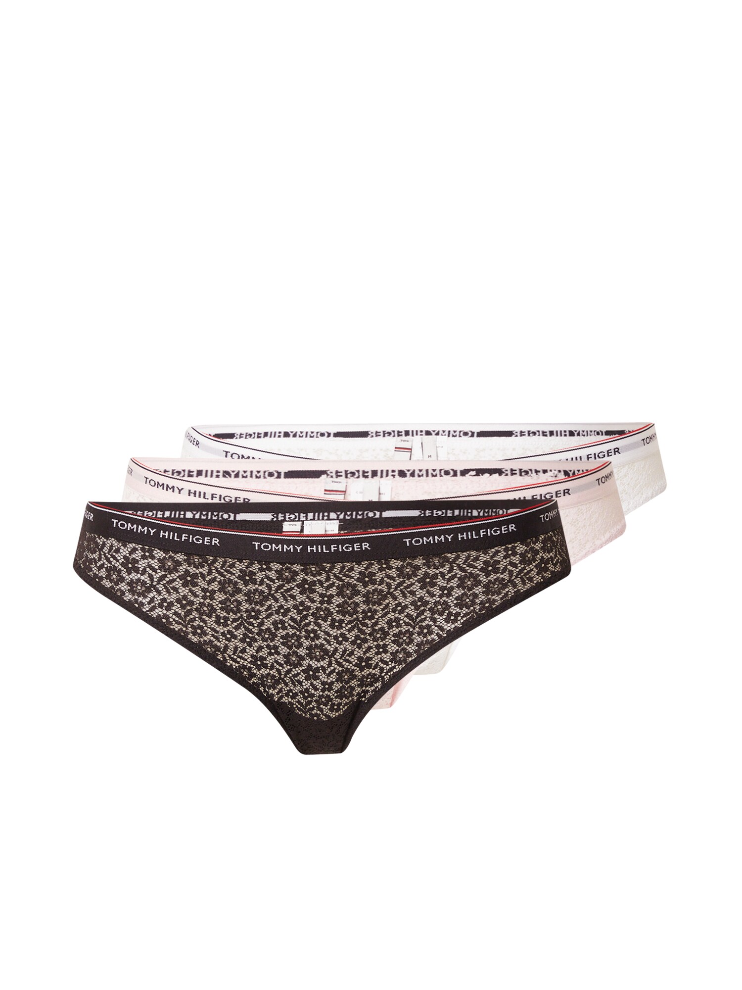 Tommy Hilfiger Underwear Nohavičky  červená / čierna / biela