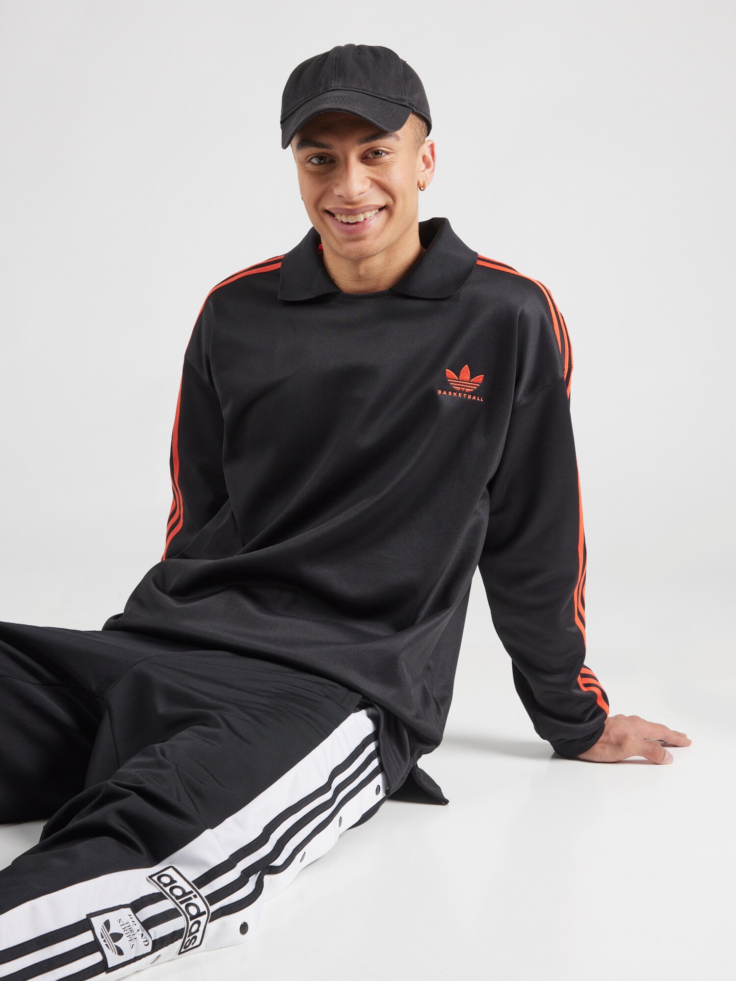 ADIDAS ORIGINALS Tričko homárová / čierna (obrázok 3)