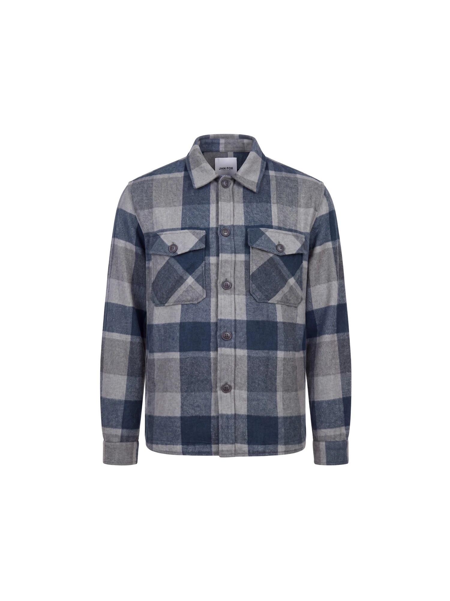 DAN FOX APPAREL Geacă de primăvară-toamnă Johann albastru / gri