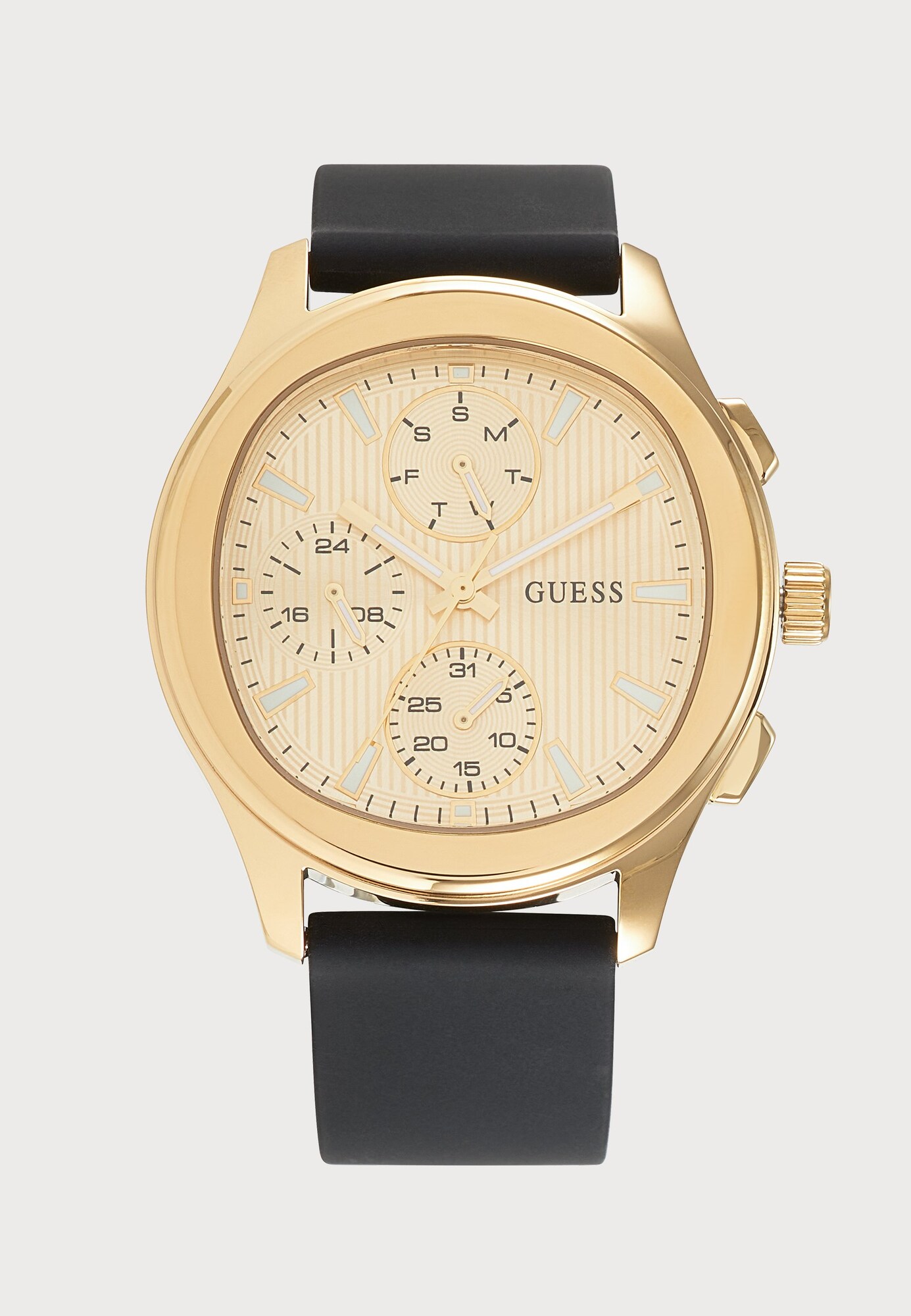 GUESS Ceas analogic PALMER auriu / negru