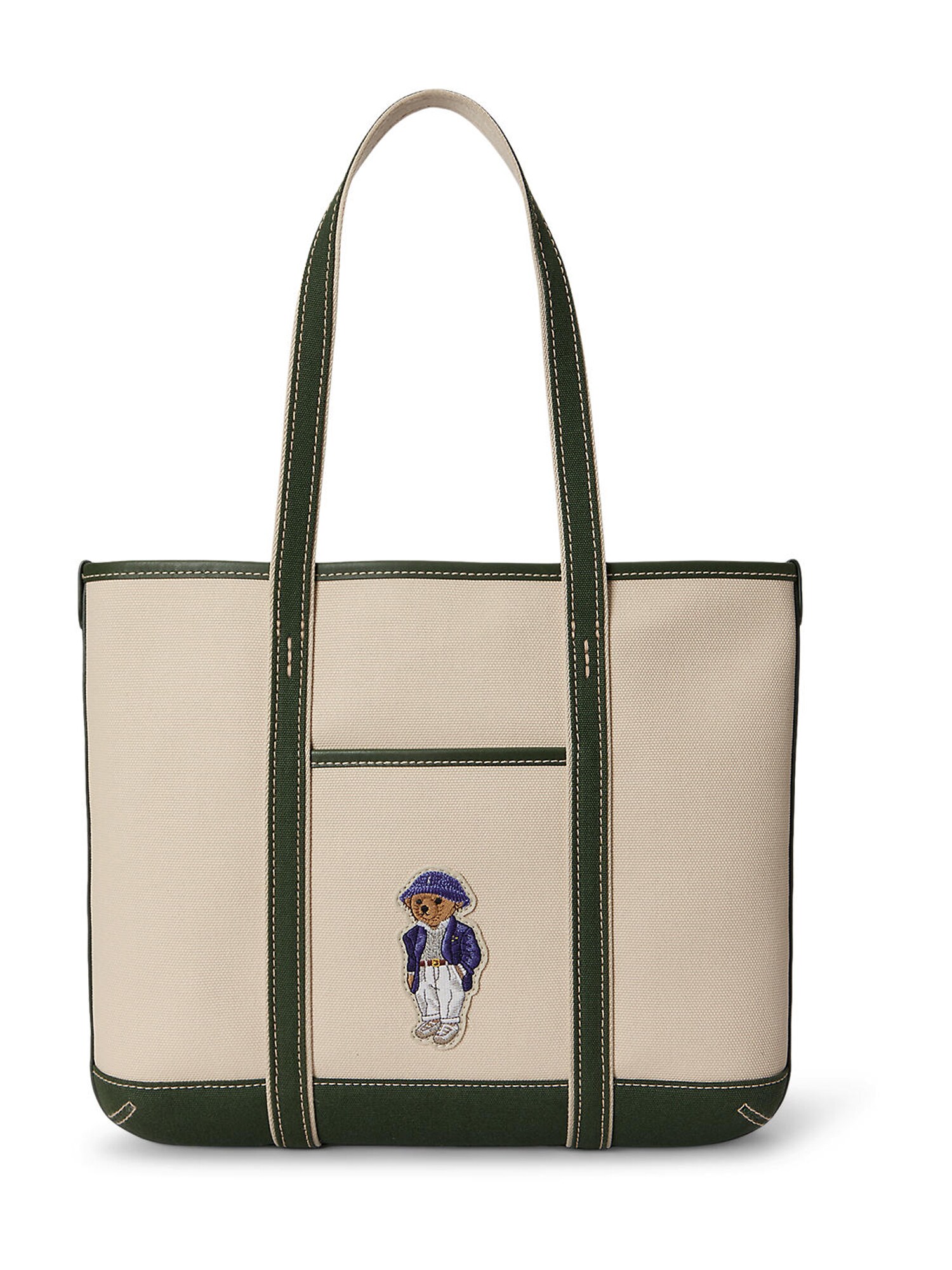 Polo Ralph Lauren Shopper torba  ecru/prljavo bijela / tamno zelena