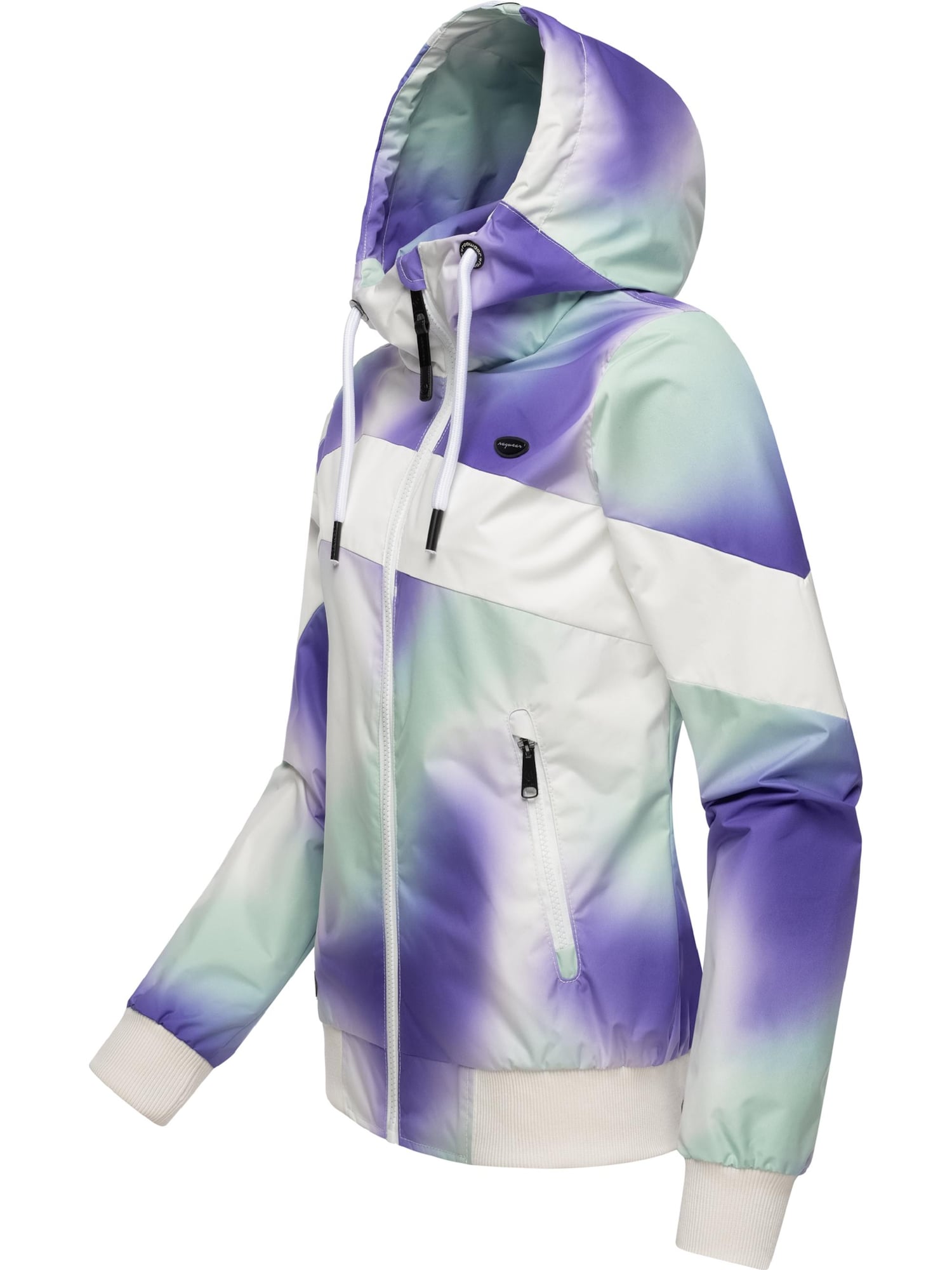 Ragwear Funkcionális dzseki 'Nuggie' indigó / világosszürke / menta / fehér termék 2. képe
