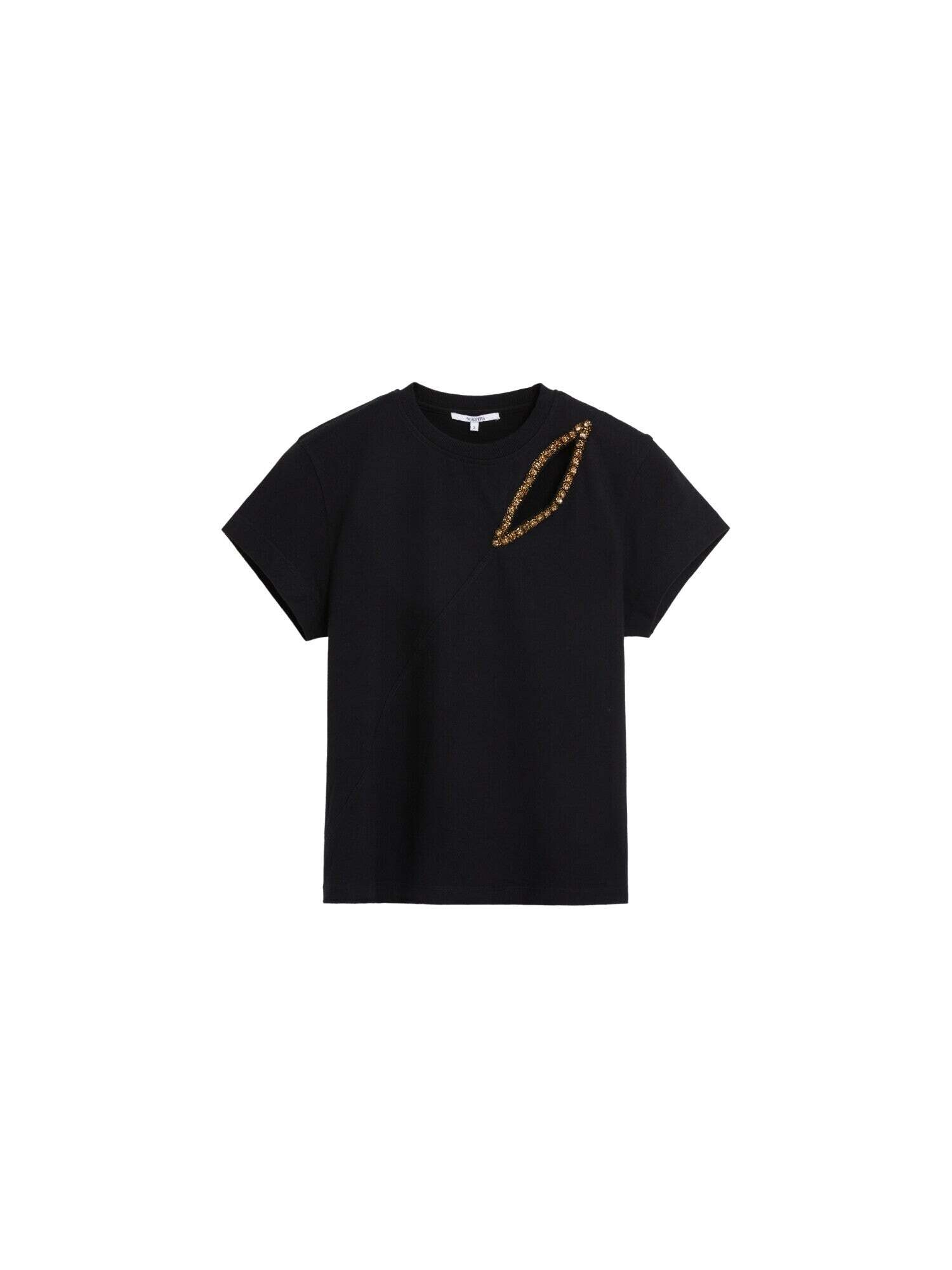 Scalpers Tricou  auriu / negru