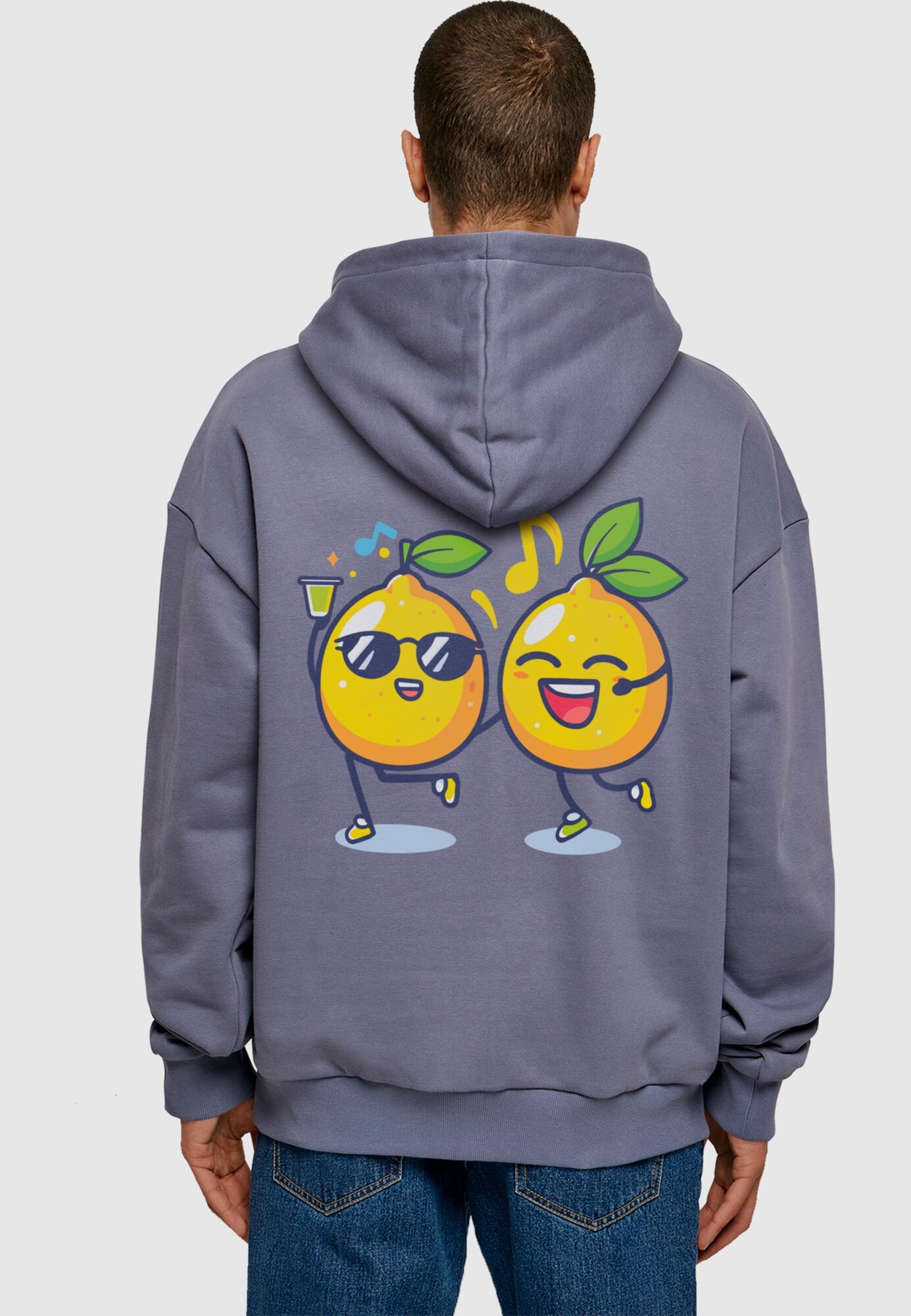 Merchcode Mikina 'Lemon Party' tmavomodrá / žltá / zelená / oranžová (obrázok 5)