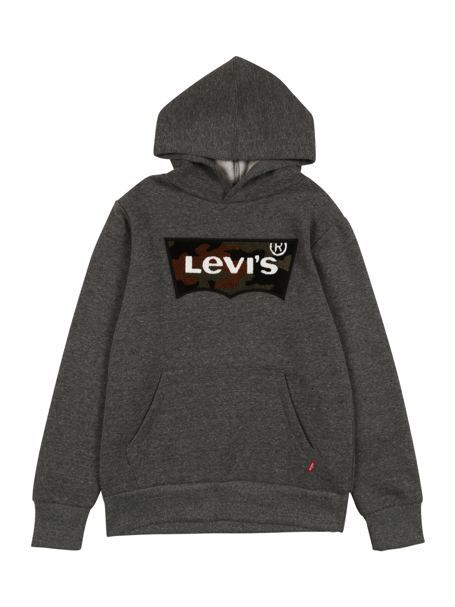 LEVI'S Megztinis be užsegimo 'Chenille Batwing'  margai pilka / alyvuogių spalva