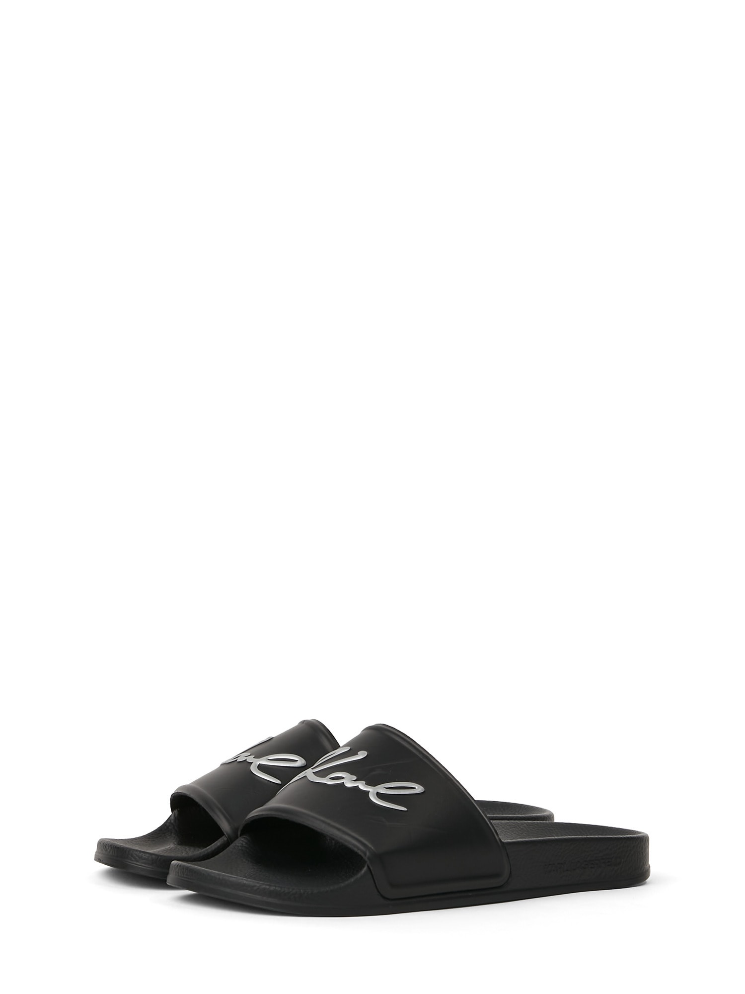 Karl Lagerfeld Papucs  ezüstszürke / fekete termék 2. képe