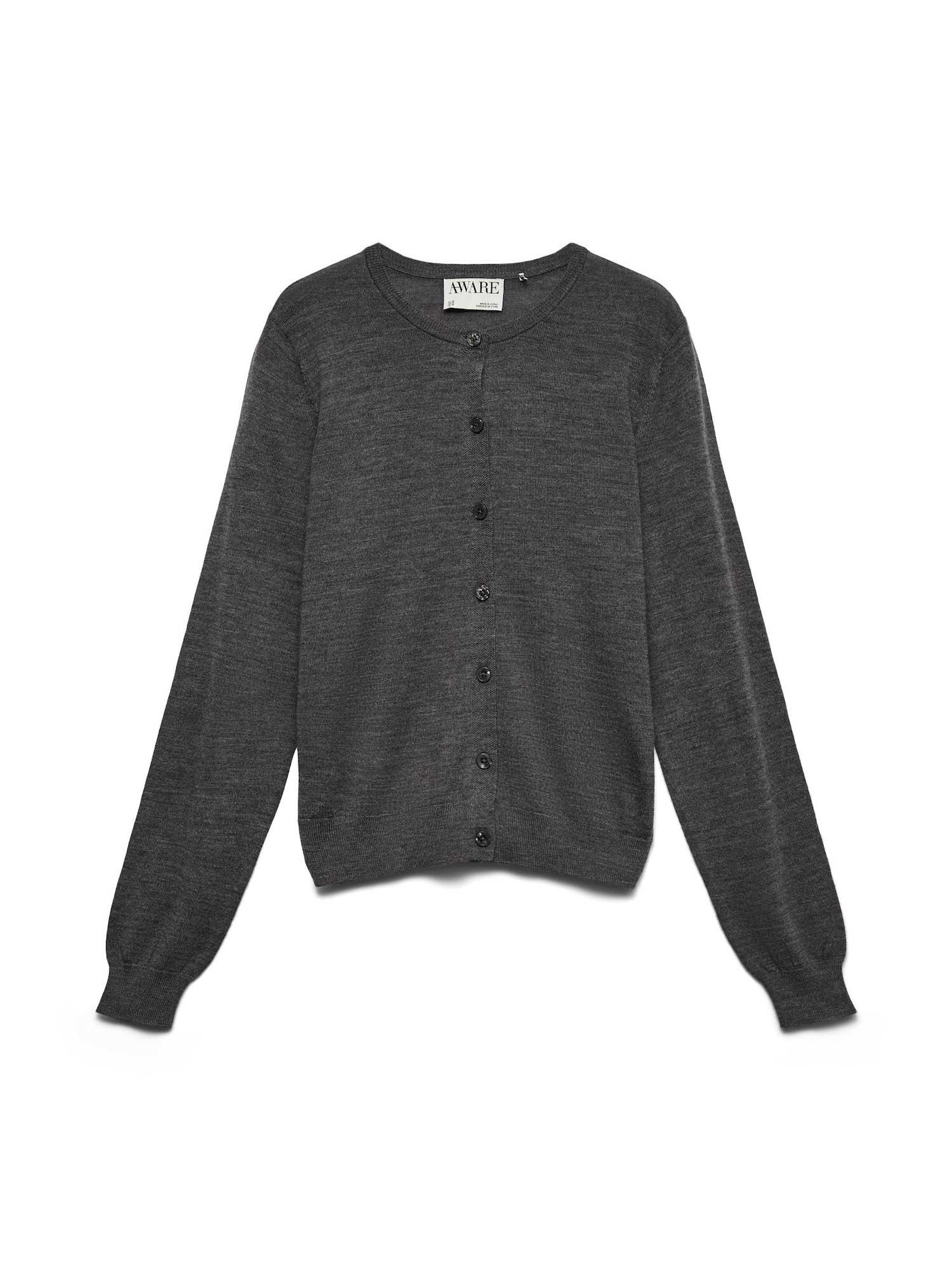 VERO MODA Geacă tricotată AWCara gri metalic