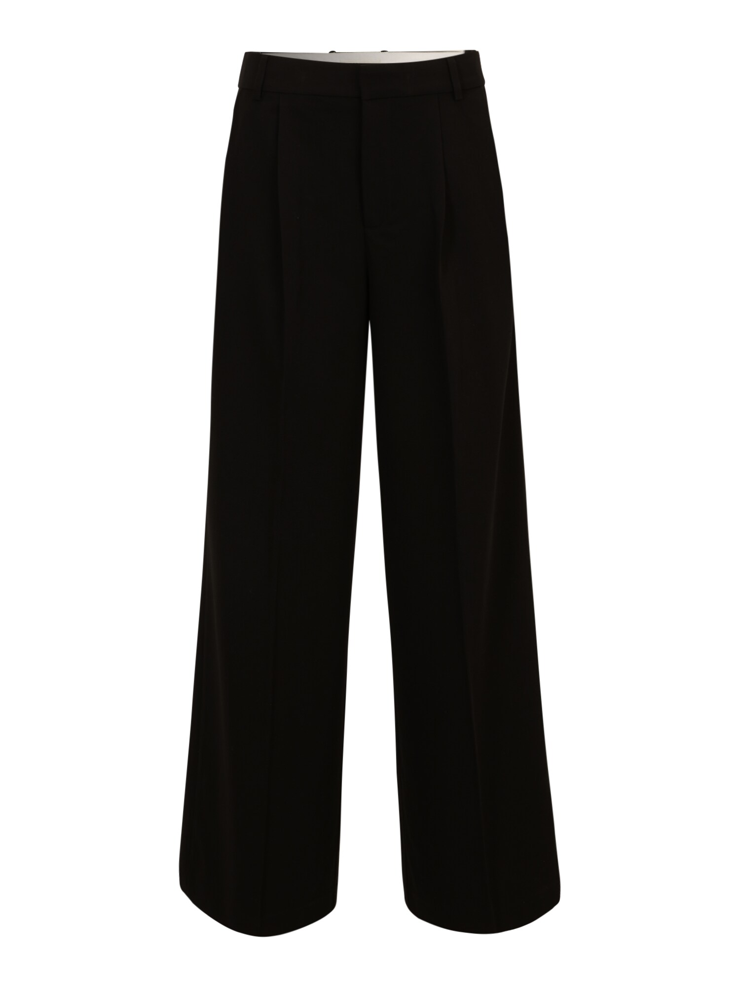 IIQUAL Calças com pregas 'JAMES'  preto