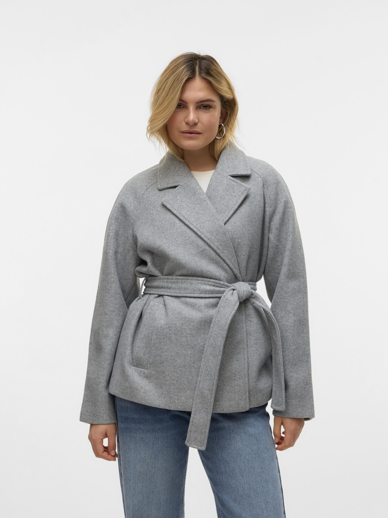 VERO MODA Átmeneti kabátok 'VMFORTUNEAYA'  szürke termék 2. képe