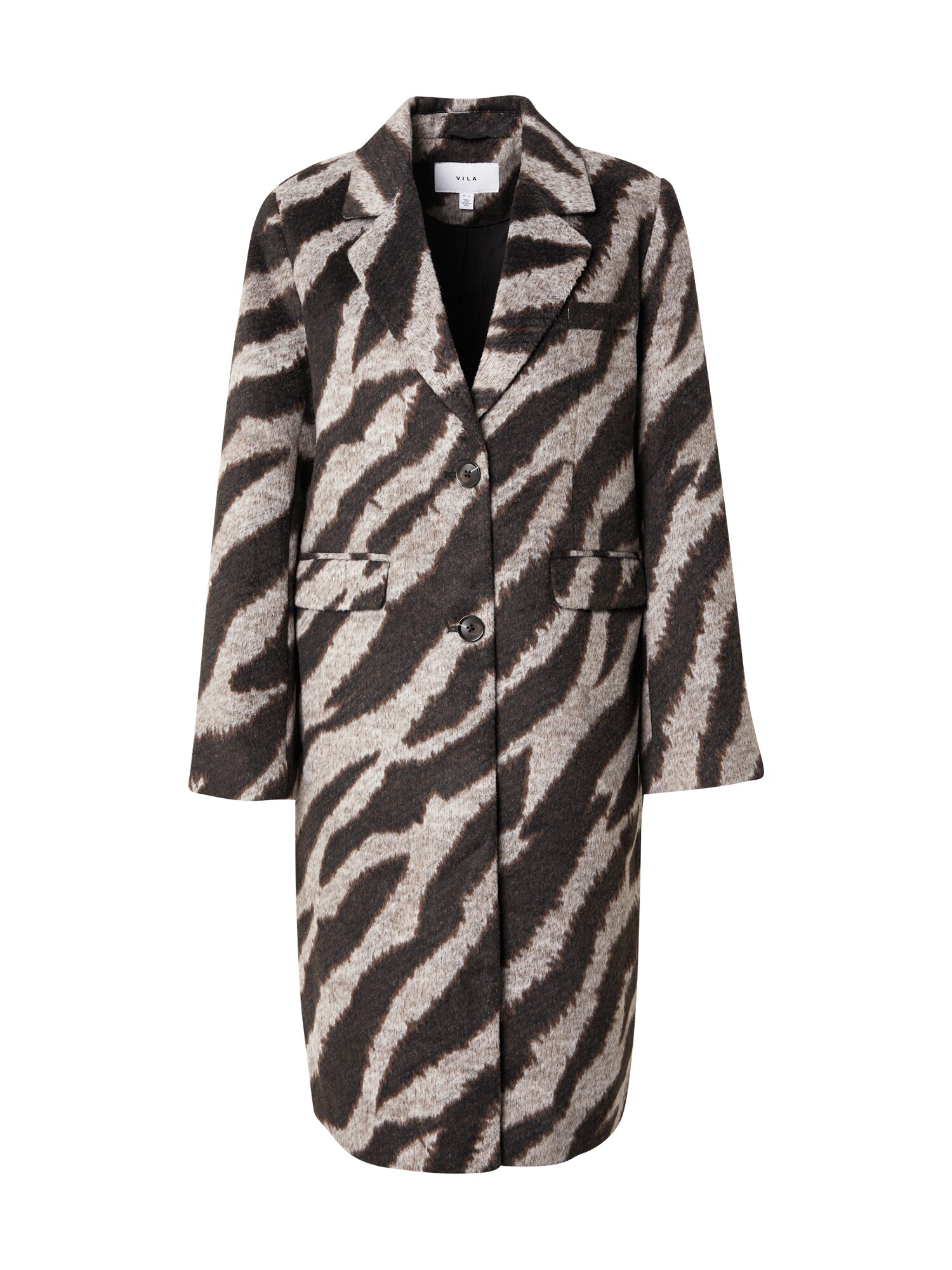 VILA Palton de primăvară-toamnă VISIMBA  bej închis / ciocolatiu / maro închis