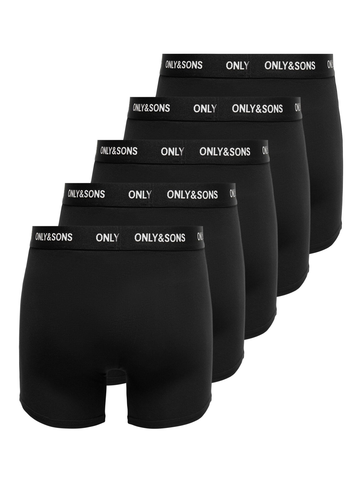 Only & Sons Boxeralsók 'FITZ'  fekete / fehér termék 2. képe