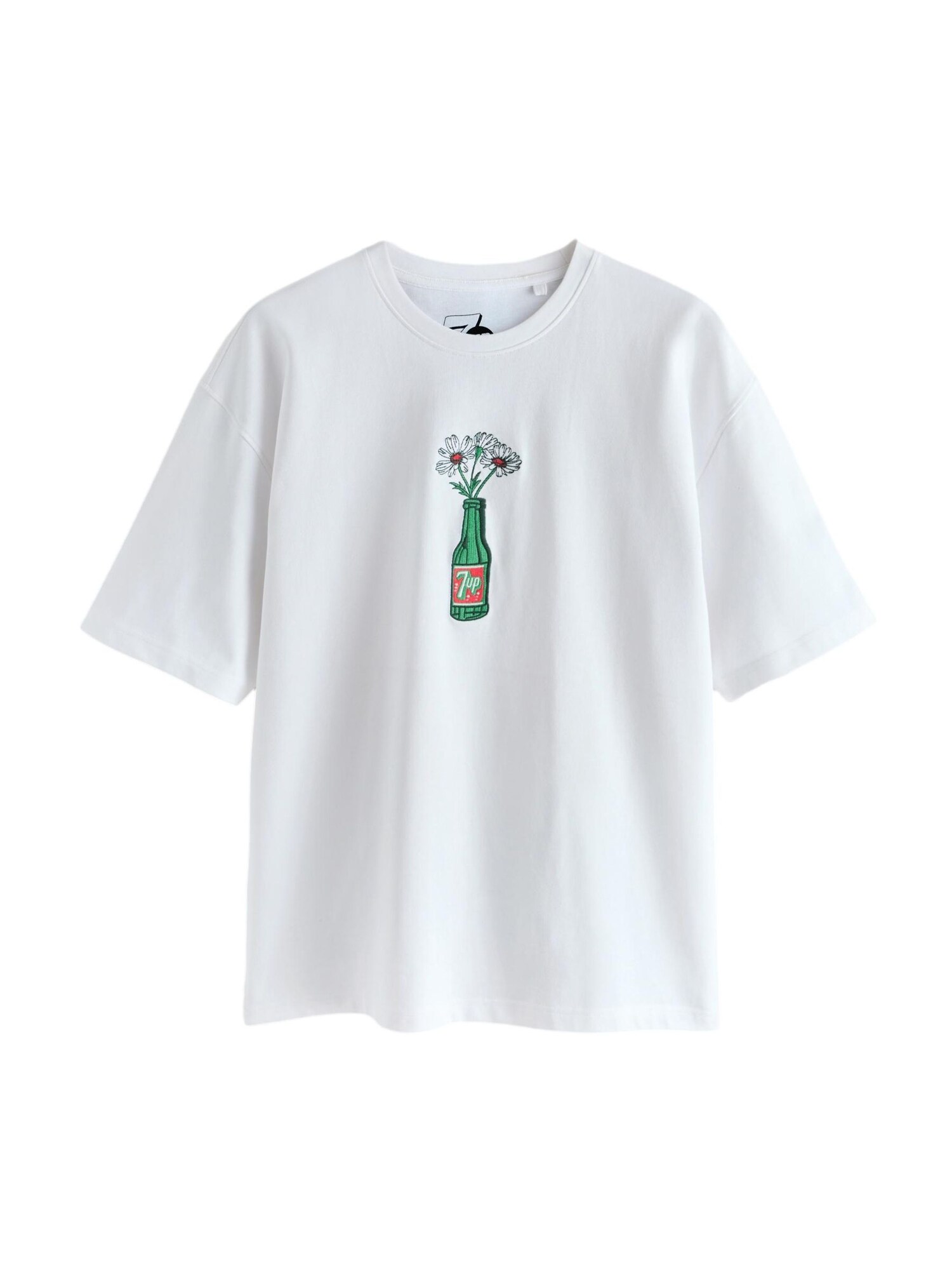 Next Tricou  galben / verde / alb
