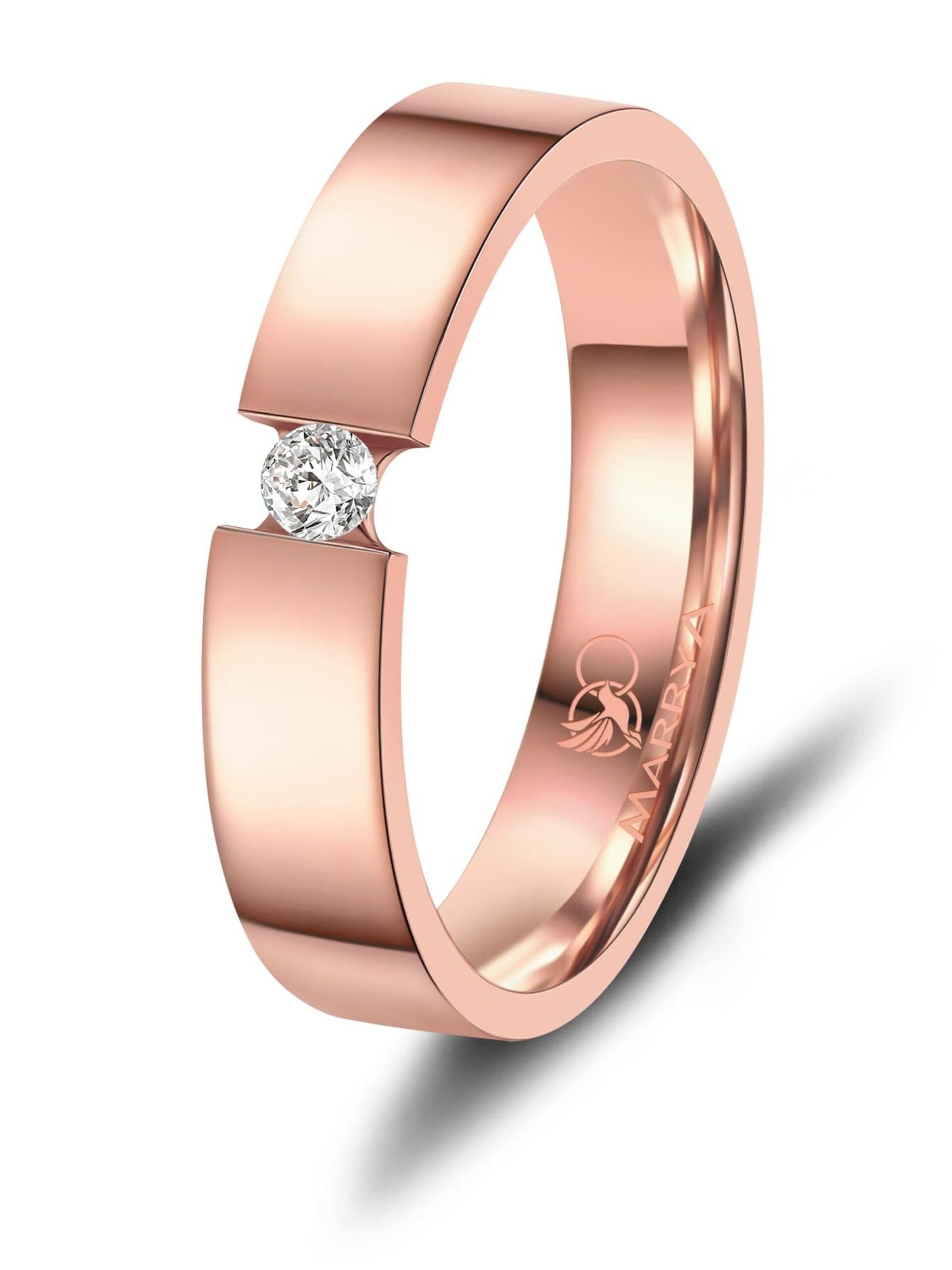 MARRYA Ring 'MARRYA ES-45 Ehering aus Edelstahl' dam
