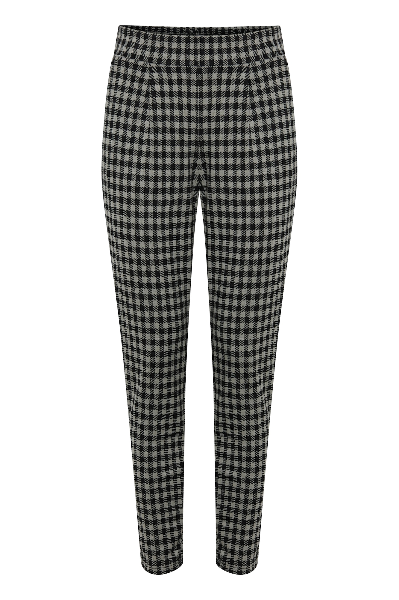 ICHI Pantalón 'KATE CHECKY PA2'  gris / negro
