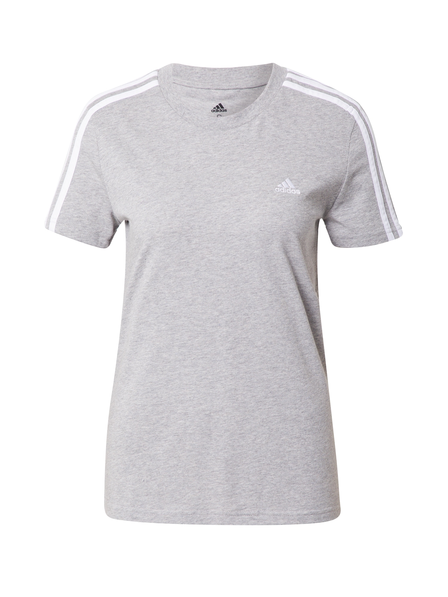 ADIDAS SPORTSWEAR Функционална тениска 'Essentials'  сиво / бяло