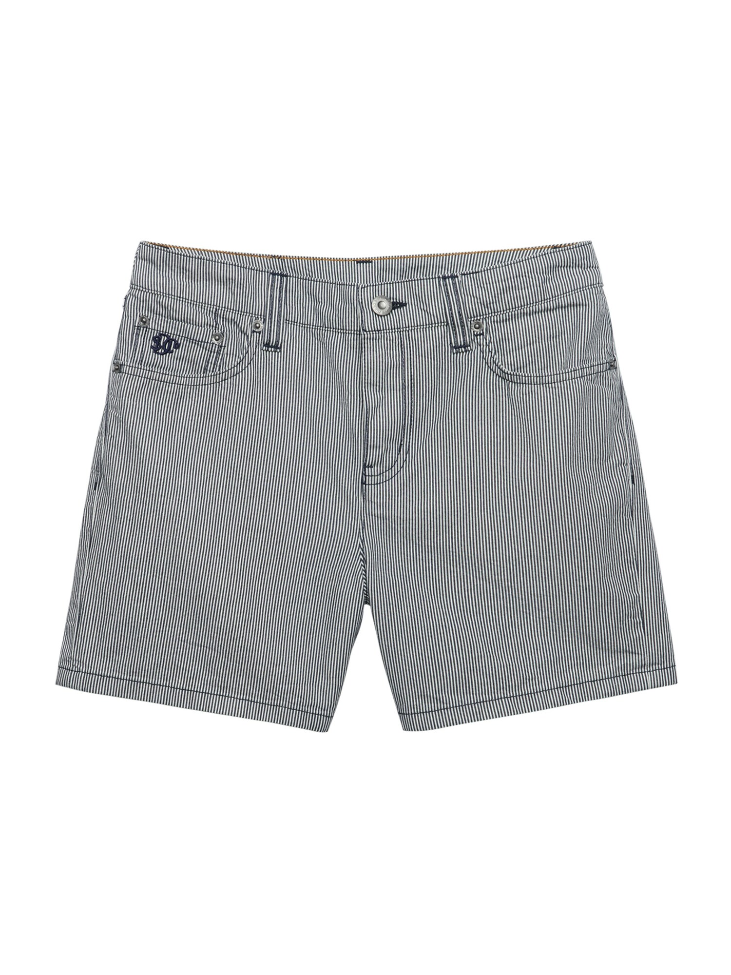 Superdry & Co Nohavice  námornícka modrá / biela