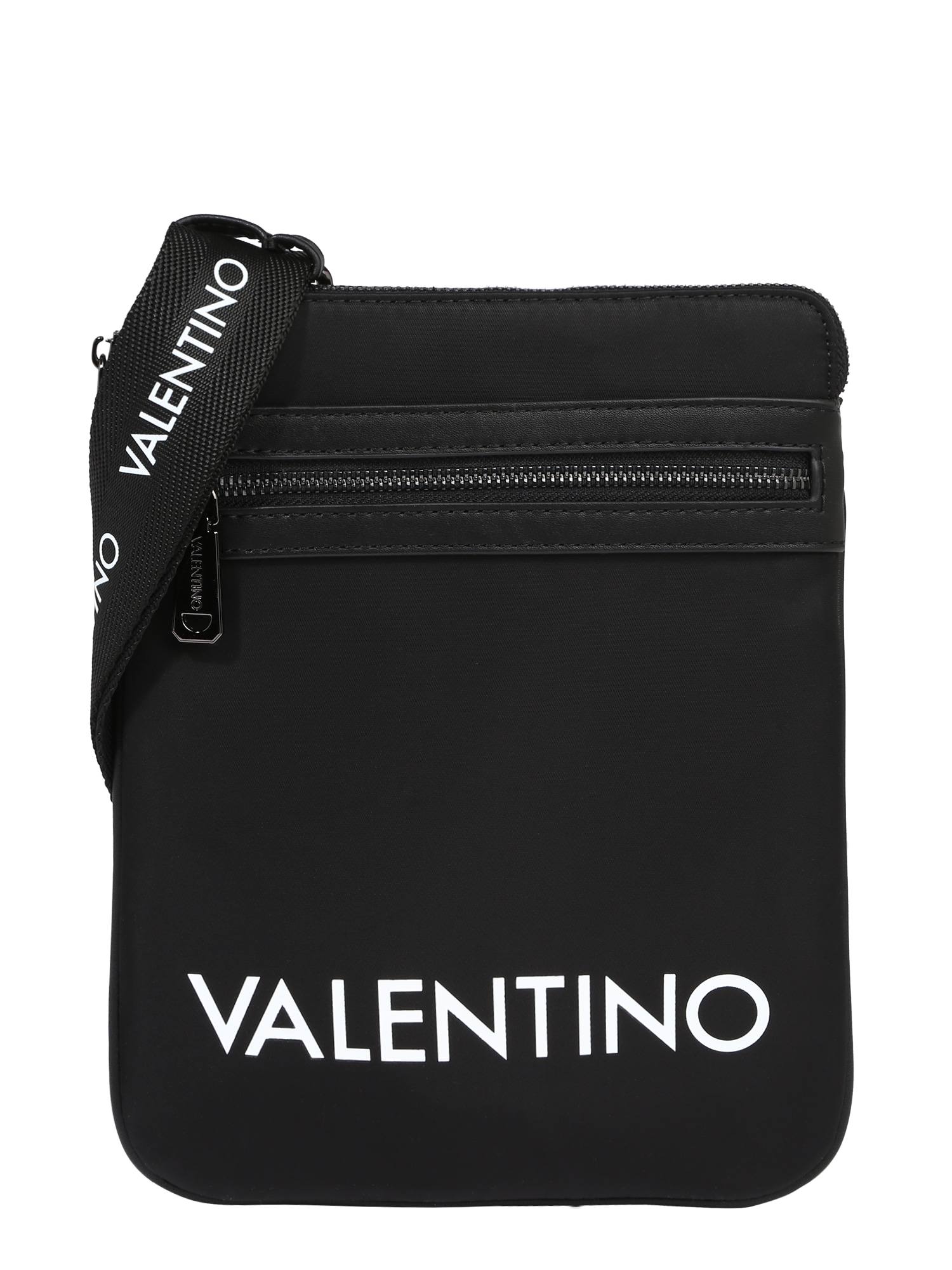 VALENTINO Чанта за през рамо тип преметка 'Kylo'  черно / бяло