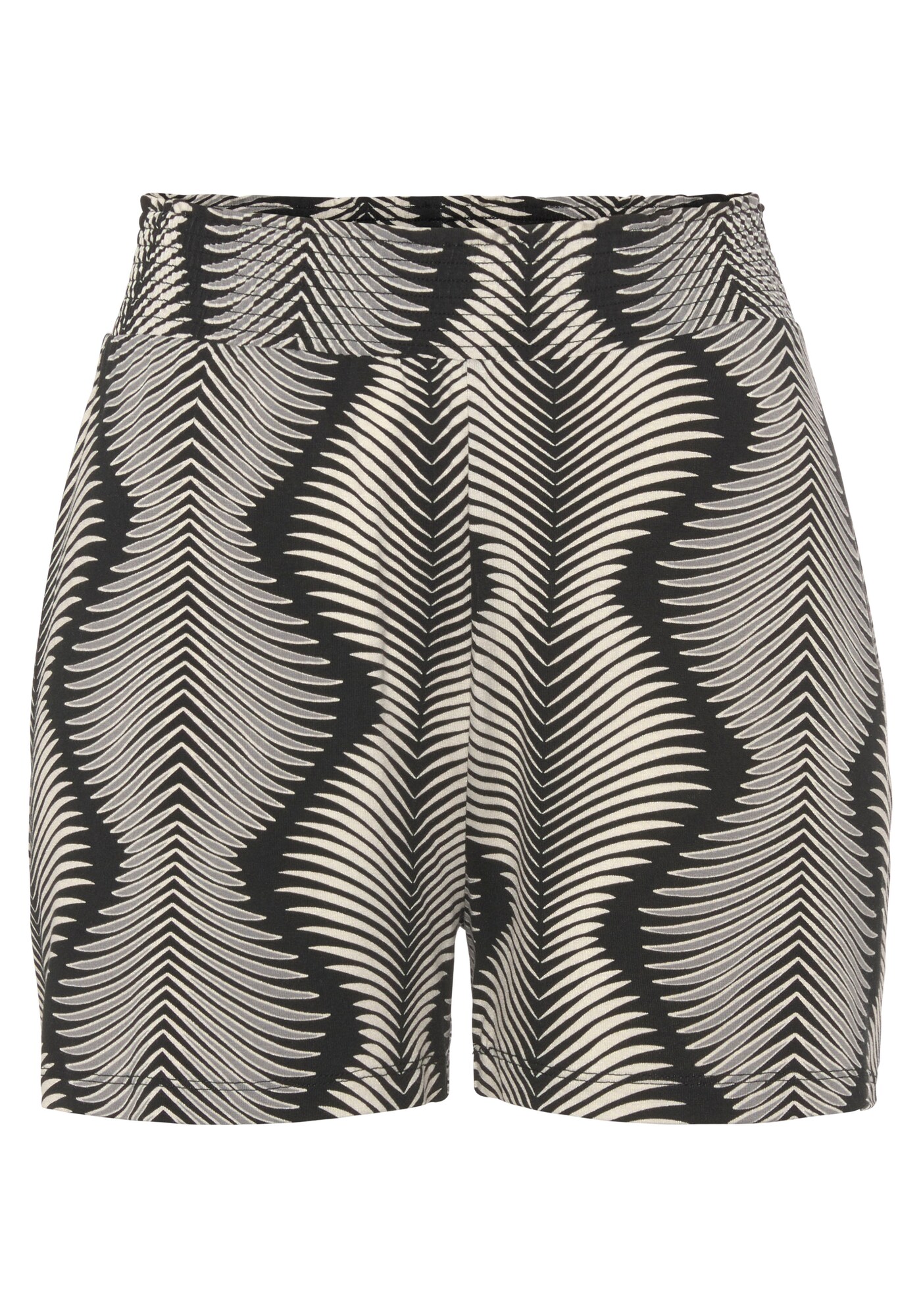 LASCANA Pantaloni de pijama  negru / alb