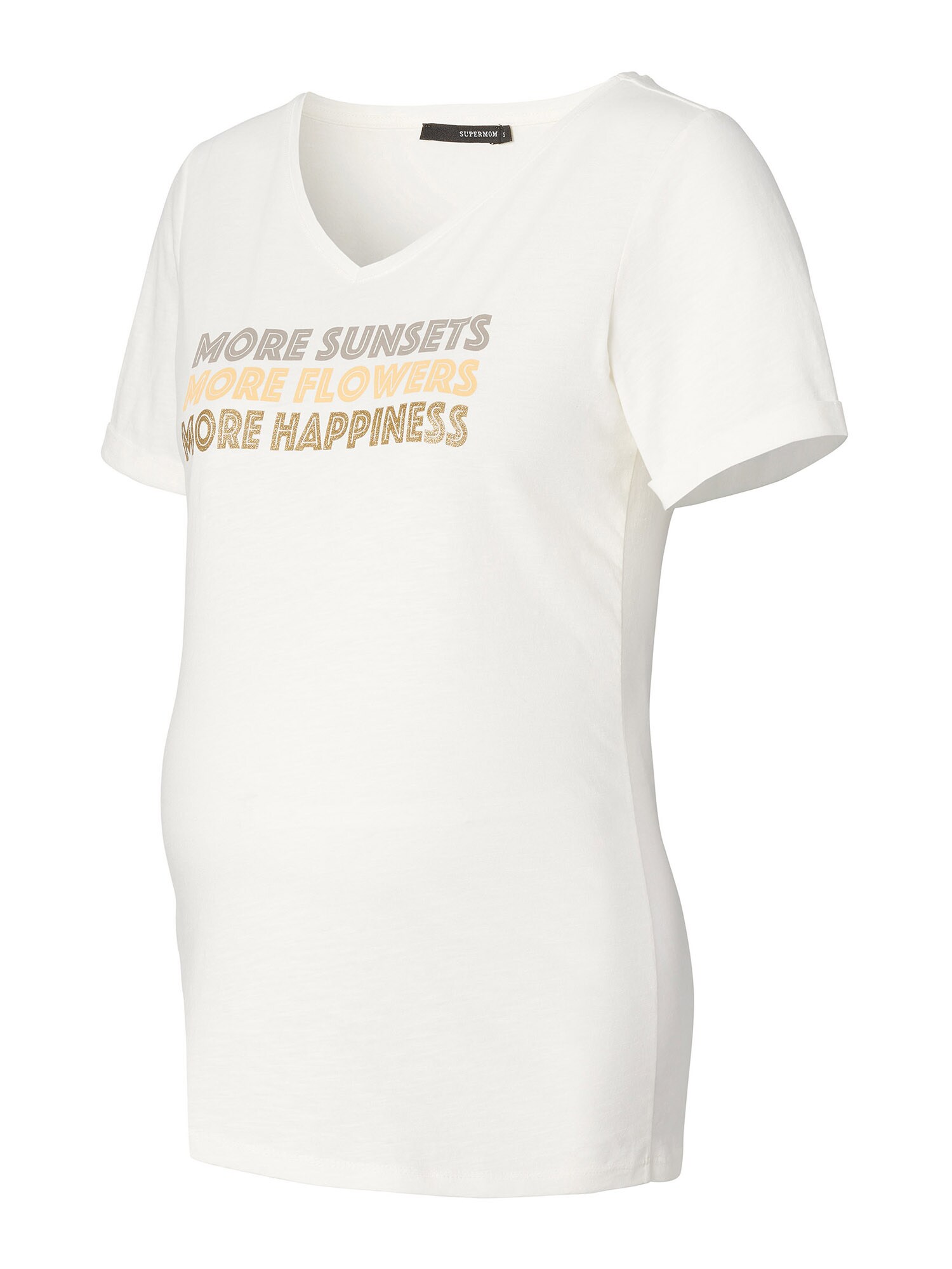 Supermom Marškinėliai 'More' balta / geltona / ruda