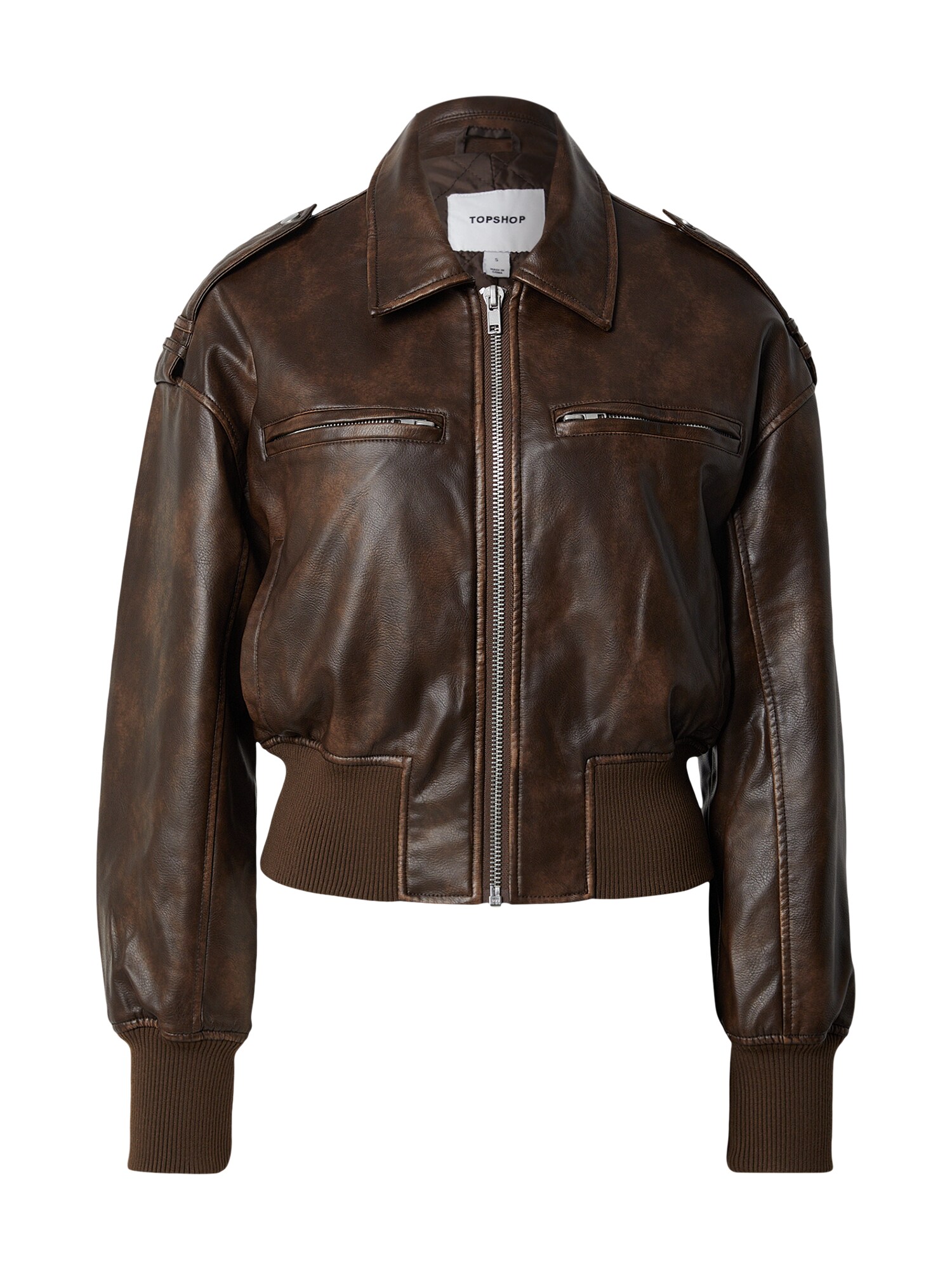 TOPSHOP Geacă de primăvară-toamnă ASTA  ciocolatiu