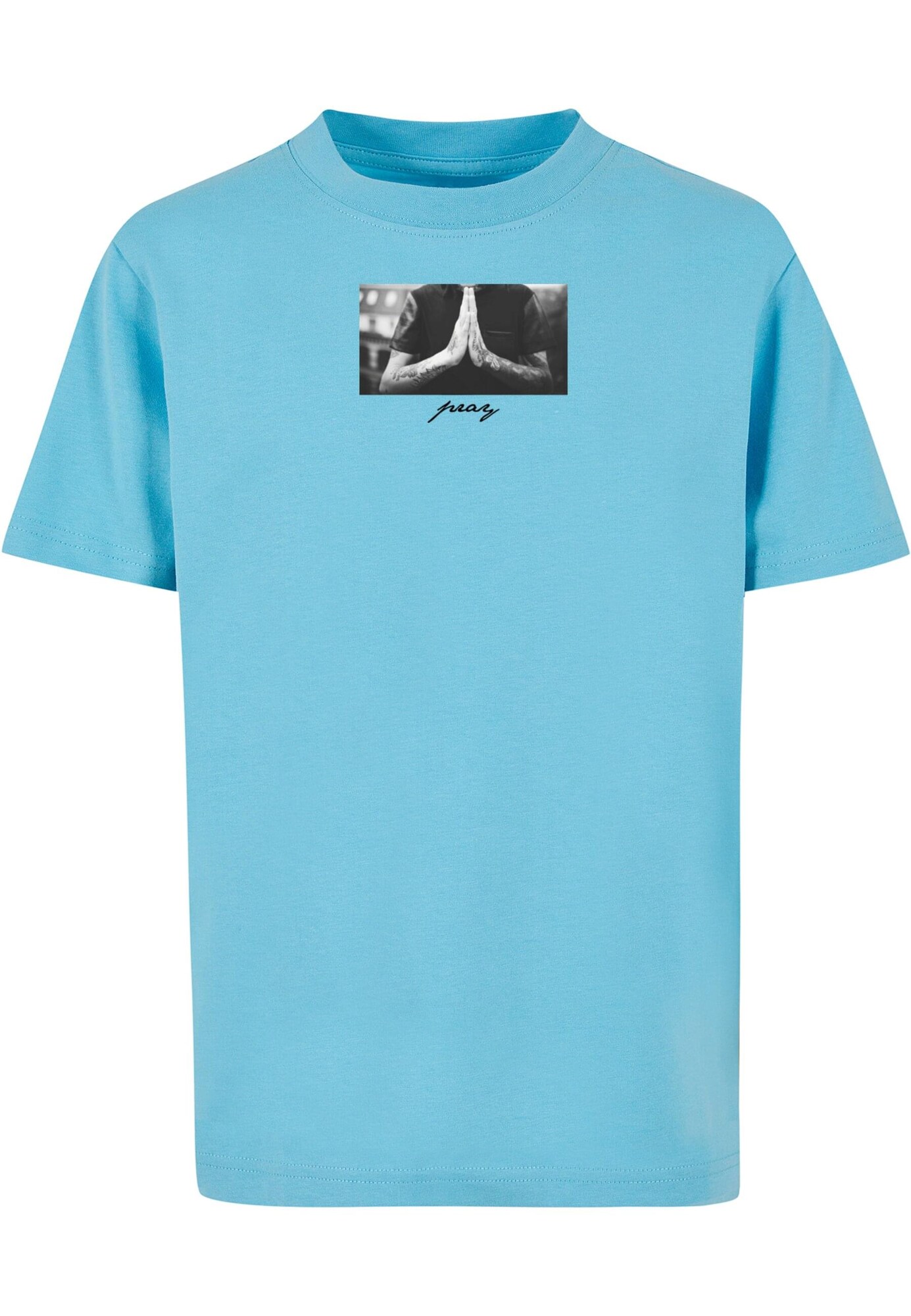 Mister Tee Tricou Pray  albastru / gri / negru / alb