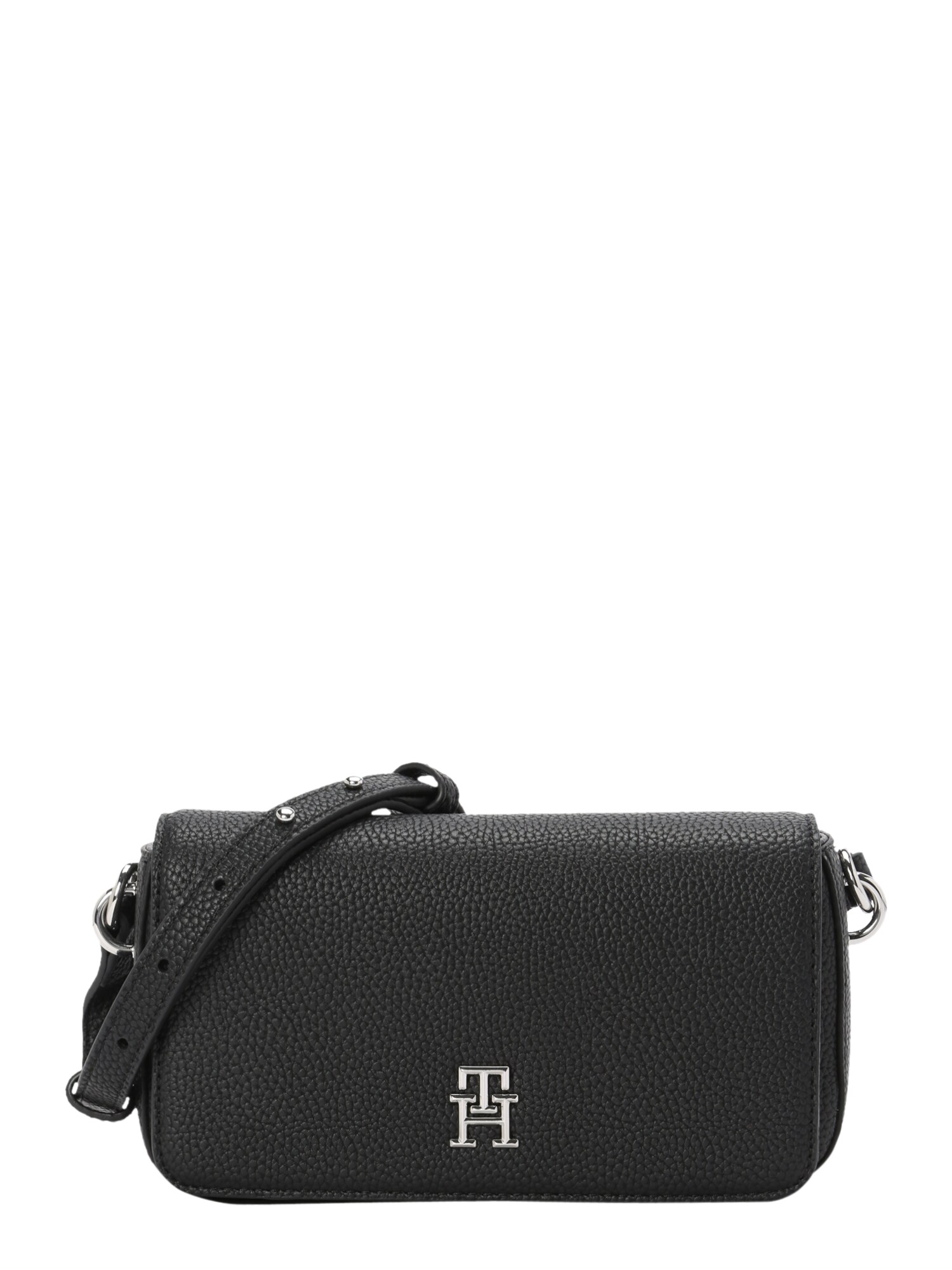 TOMMY HILFIGER Válltáska  fekete / ezüst akciós termékkép 1