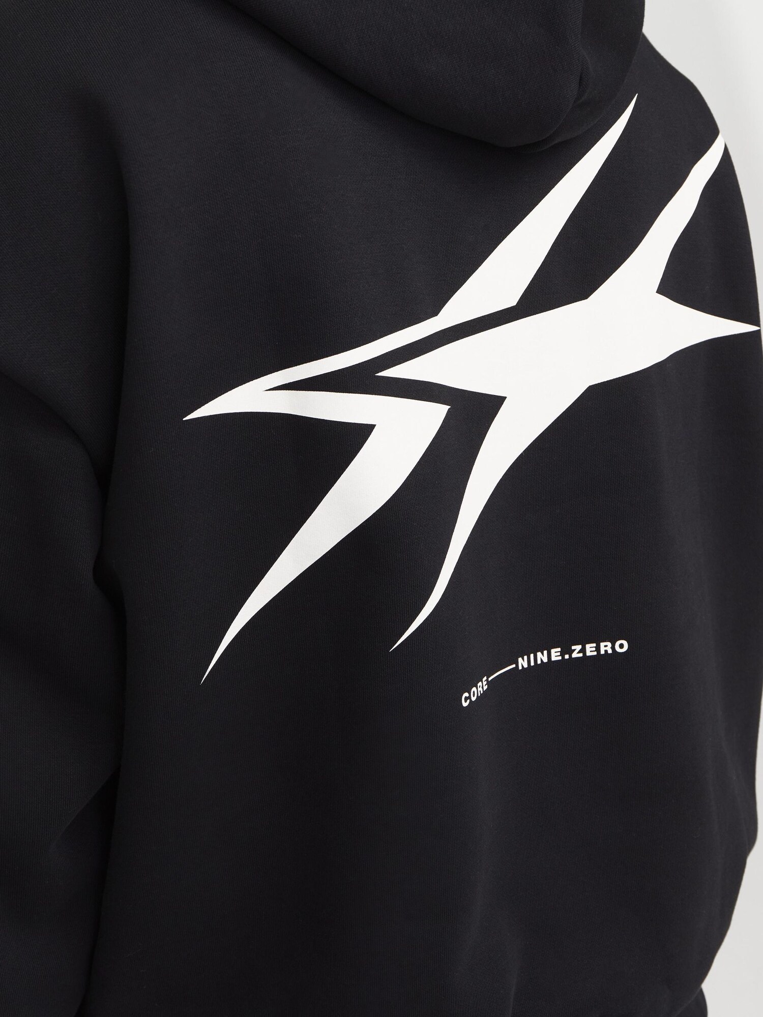 JACK & JONES Mikina 'JCOCnz Berlin' čierna / biela (obrázok 4)