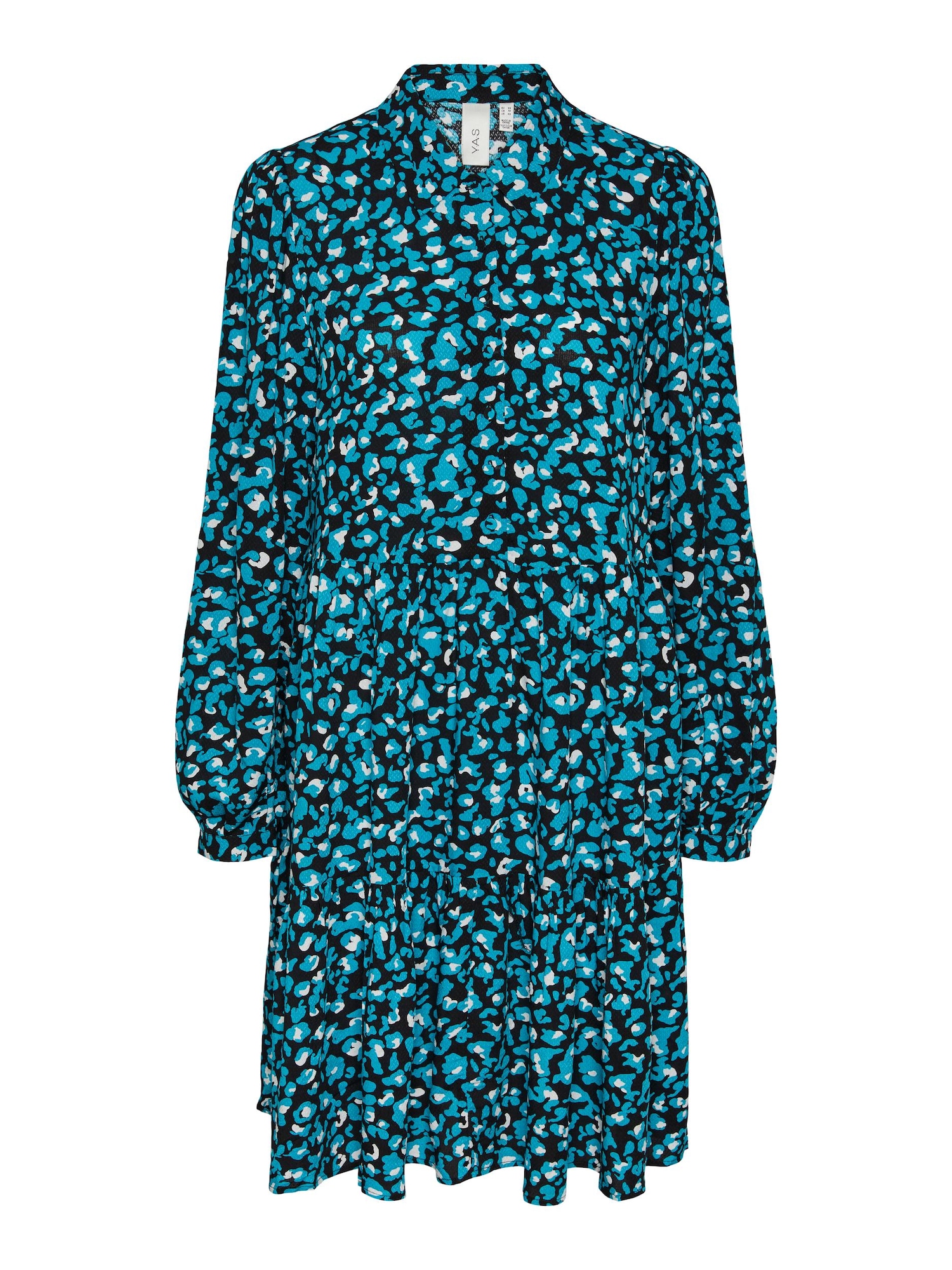Y.A.S Košulja haljina 'ALIRA'  neonsko plava / crna / bijela