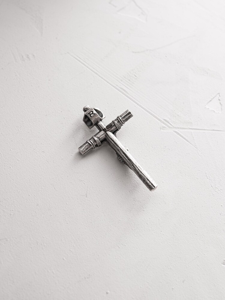 REYTEL Anhänger 'CRUCIFIXION of JESUS CHRIST. INRI mini' Herren Größe One Size silber