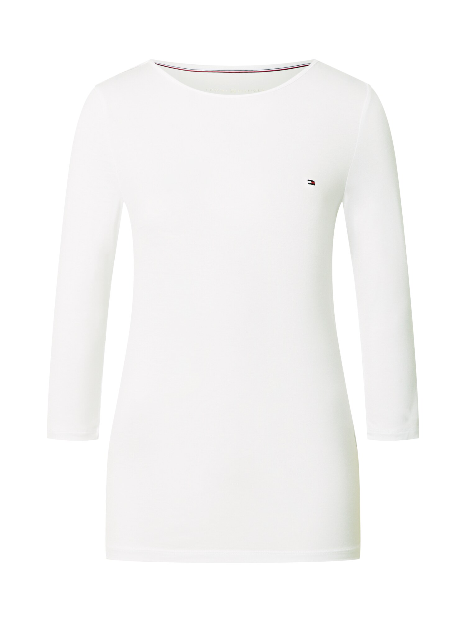 TOMMY HILFIGER Marškinėliai 'BOAT NECK TEE 3/4'  balta