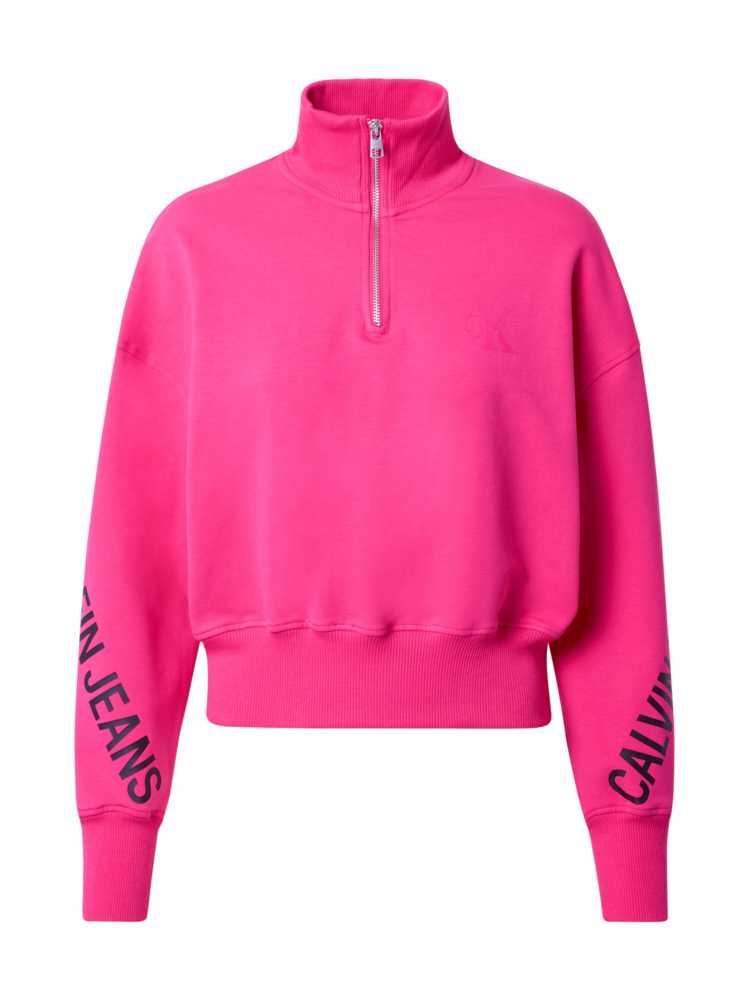Calvin Klein Jeans Megztinis be užsegimo  rožinė / tamsiai mėlyna