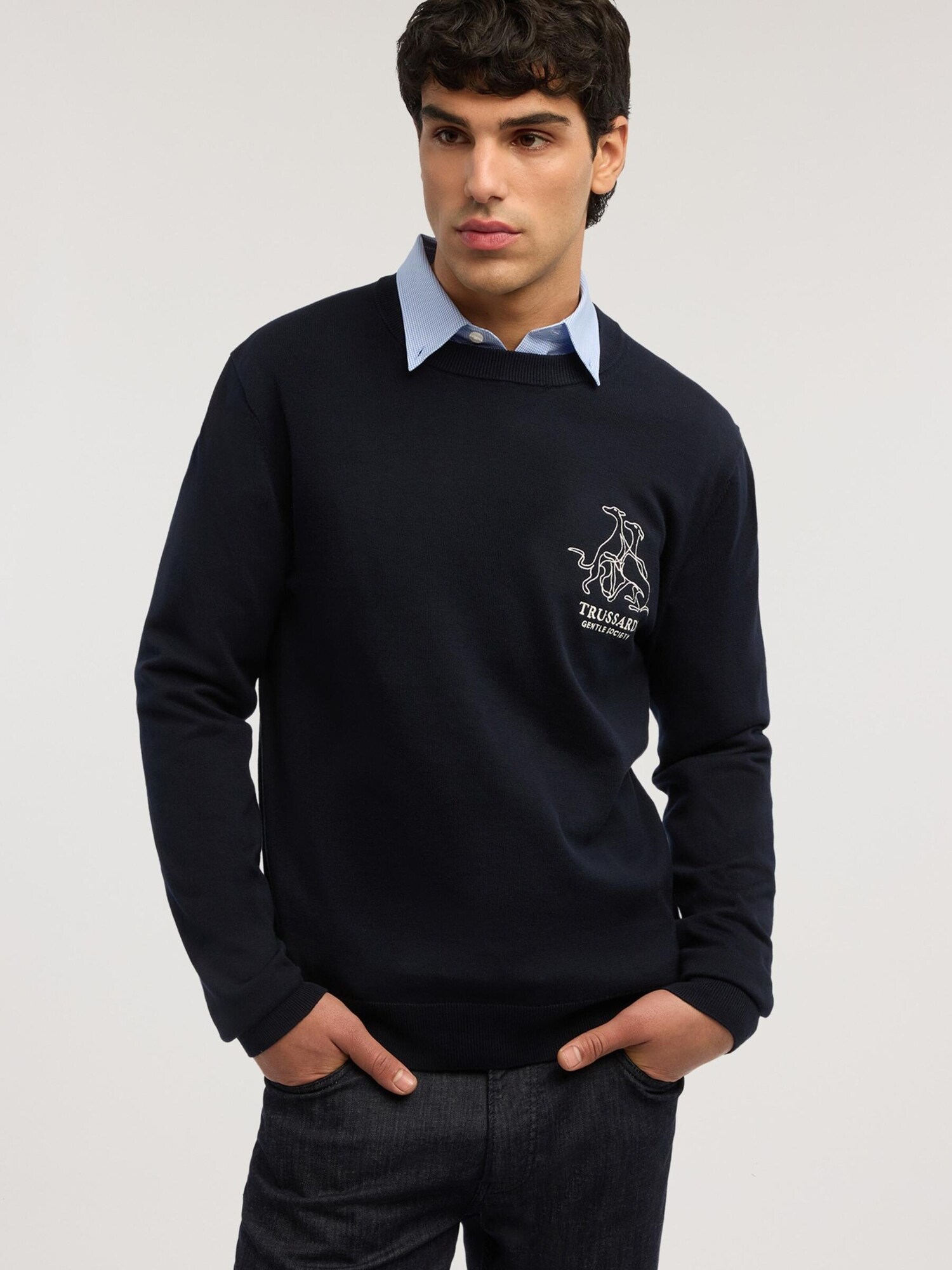 Trussardi Jersey  azul – imagen 2