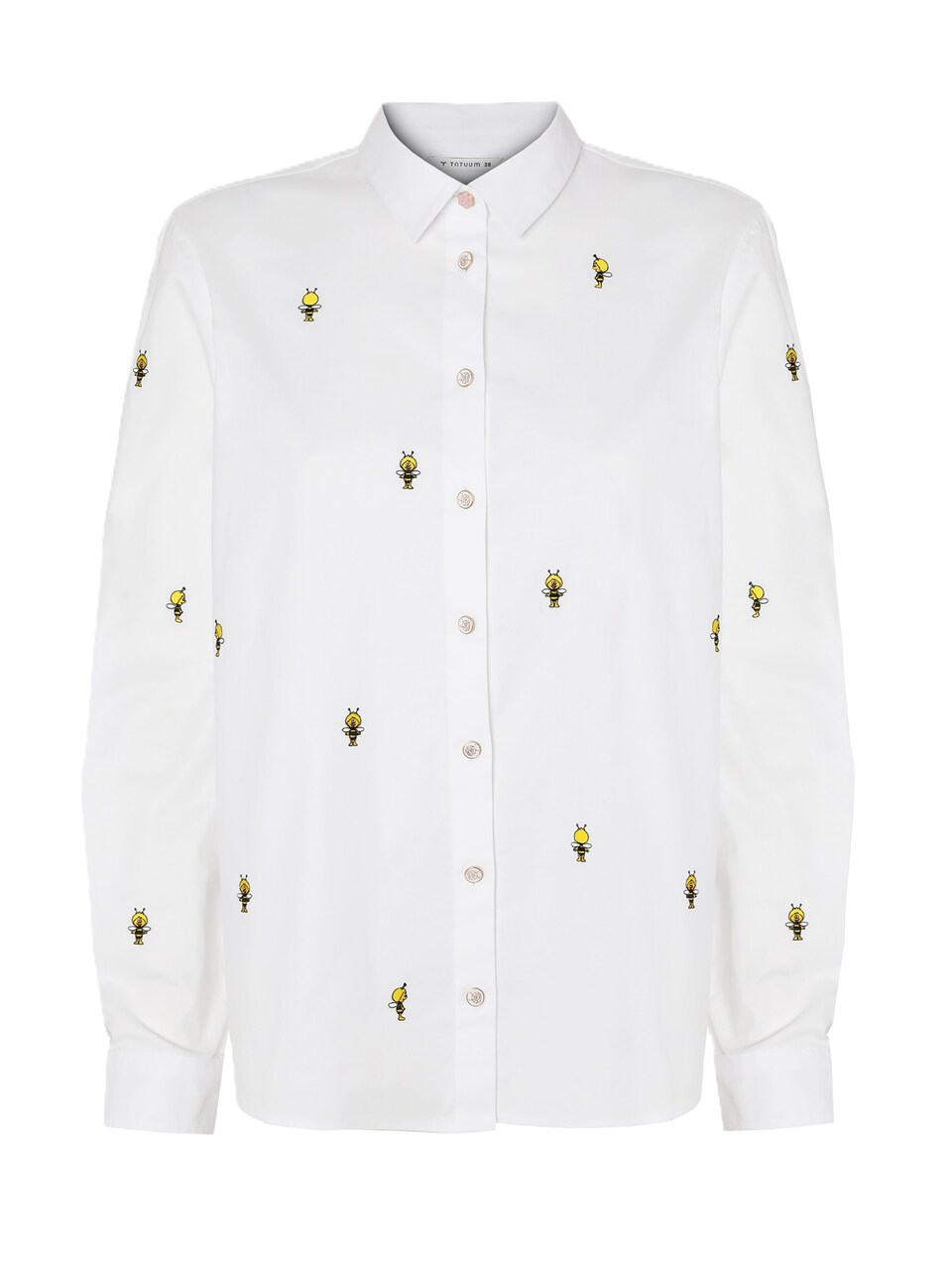Blus 'Edina' gul / guldgul / svart