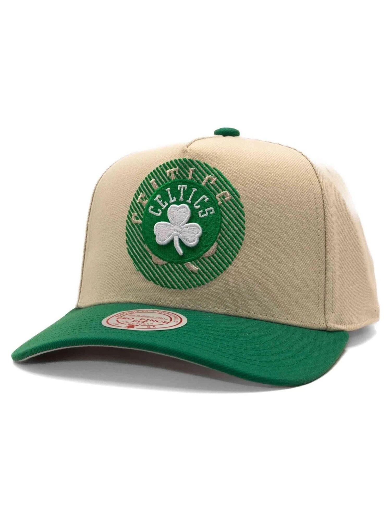 Mitchell & Ness Gorra 'Gorra mitchell & ness off white celtics tilted pro snapback'  ecru – imagen 3