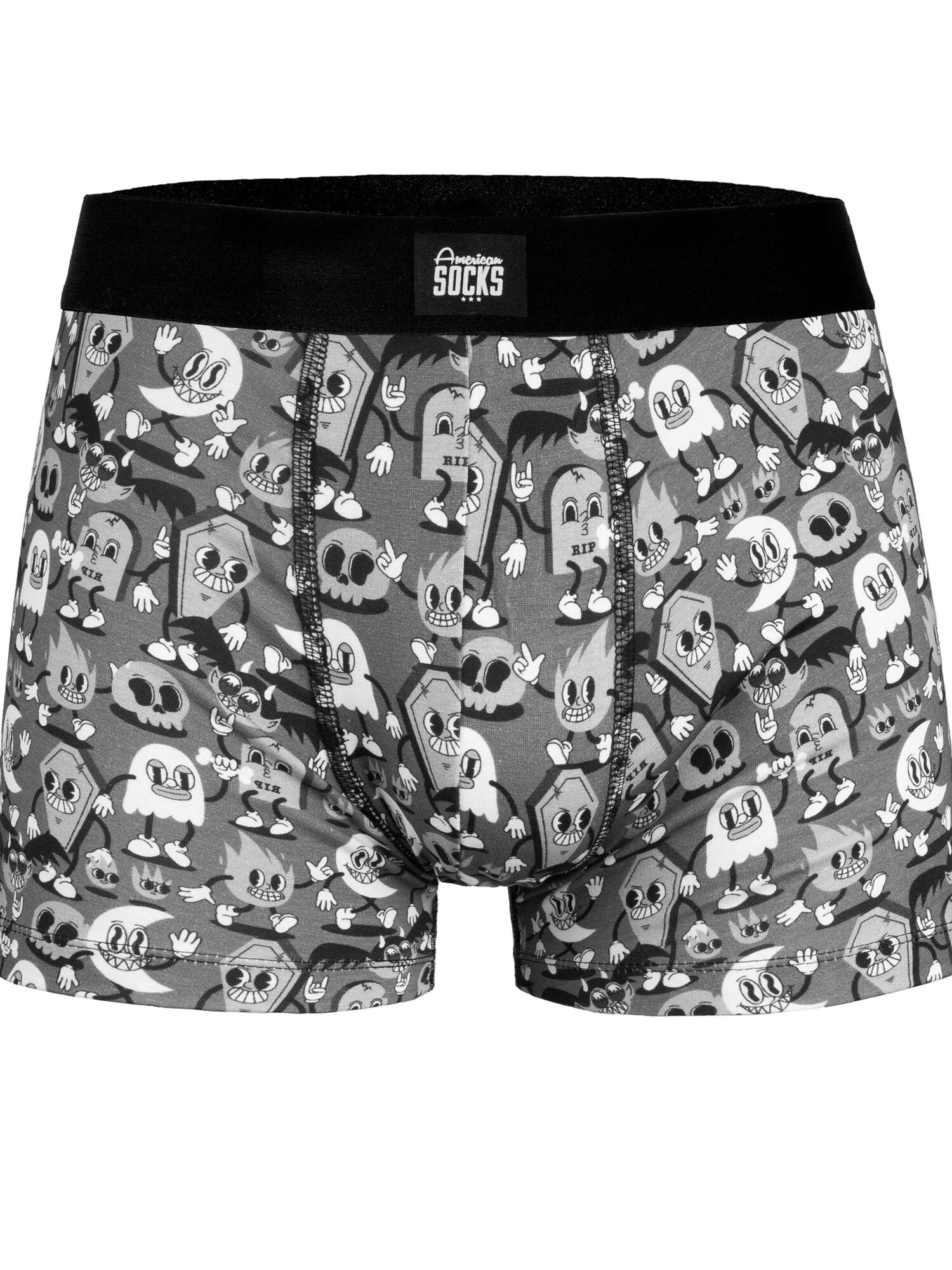 American Socks Calzoncillo boxer 'Night Gathering'  negro